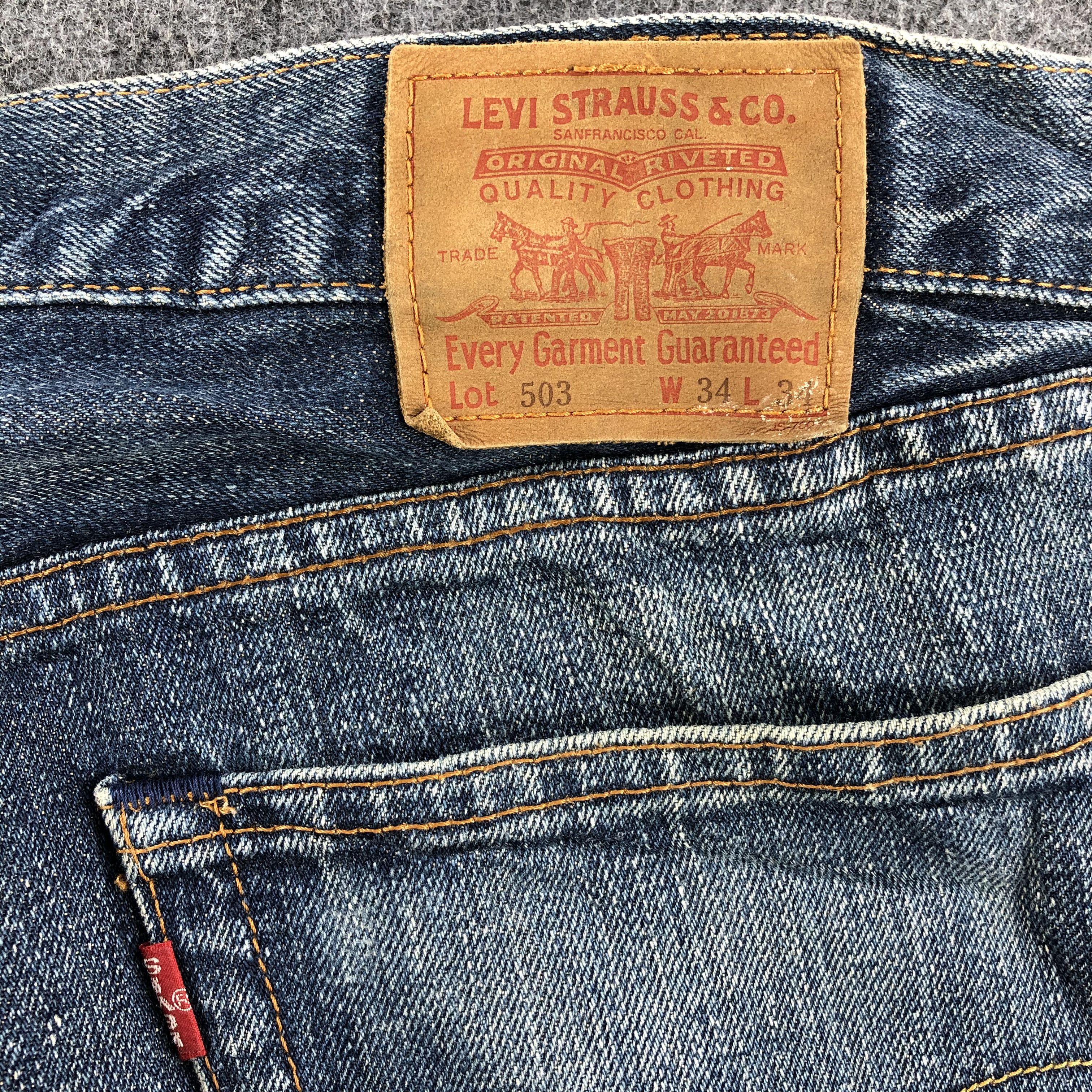 Levi's × Vintage Vintage 90s Blue Wash Levis 503 Jeans-JM1990 Size US 36 / EU 52 - 6 Thumbnail