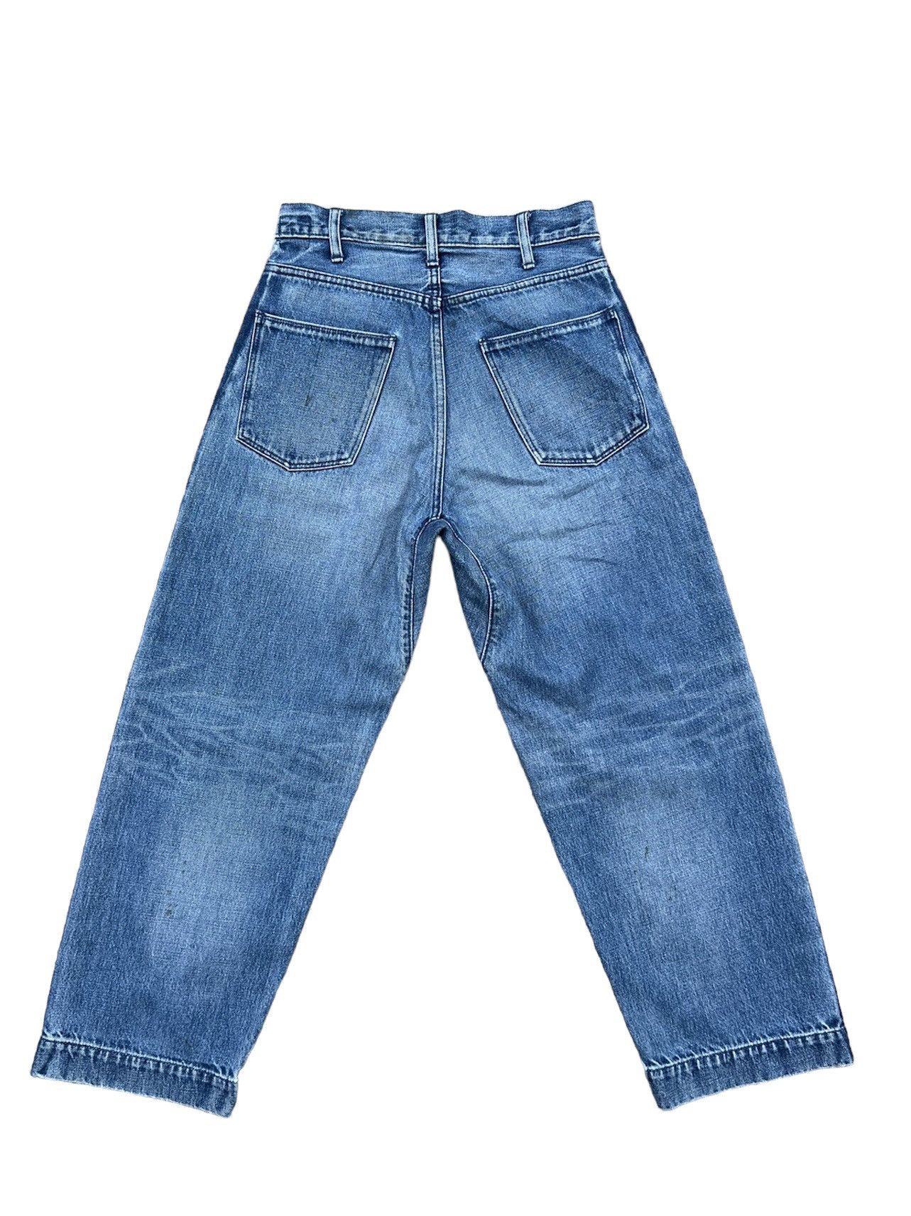 BRU NA BOINNE Bru Na Boinne Japan Side Stripe Selvedge Denim Cropped Jeans Size US 29 - 2 Thumbnail