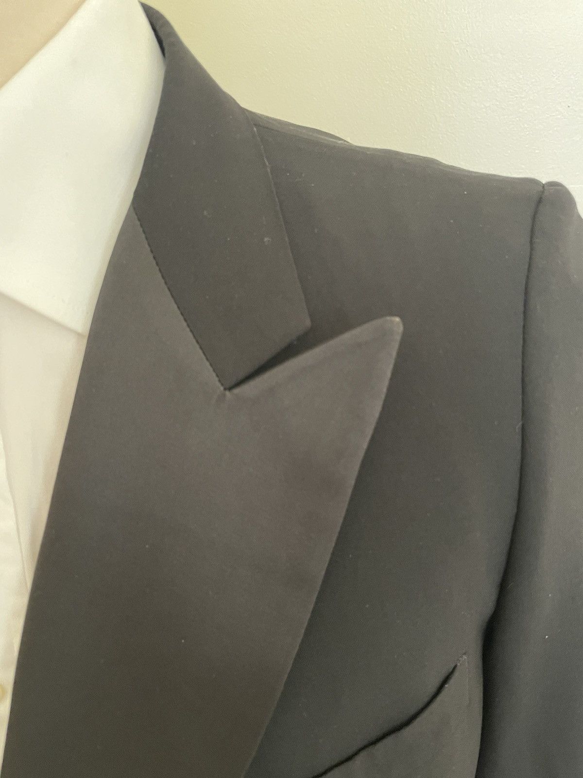 Paul Stuart Double Breasted Peak Lapel Tuxedo Jacket Size 42L - 2 Thumbnail