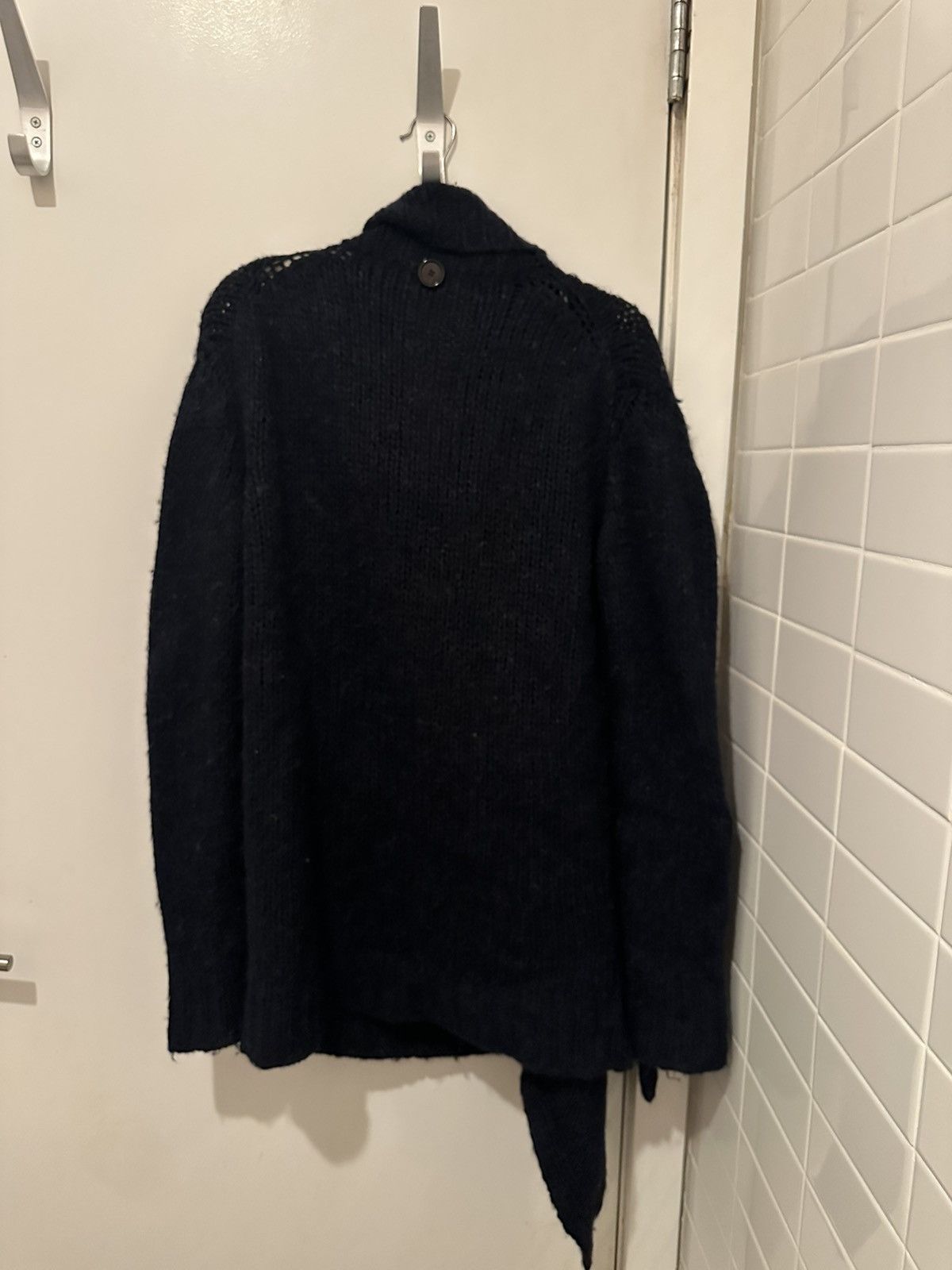 Ann Demeulemeester Ann Demeulemeester Alpaca Wool Asymmetrical Cardigan Size S / US 4 / IT 40 - 5 Thumbnail