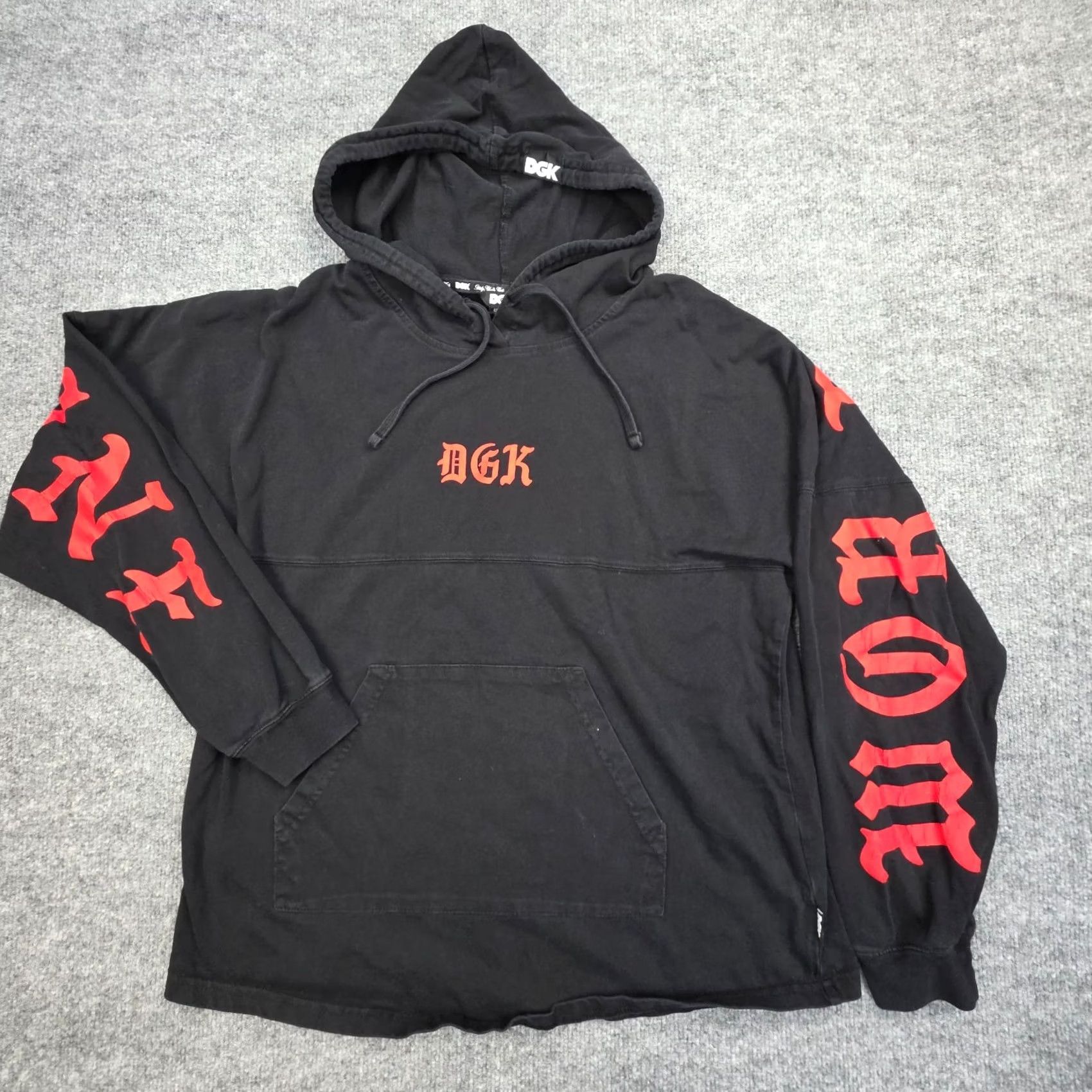 DGK DGK Guadalupe Hoodie Size Small Black Spellout World Is Mine Street Skate Y2K Size US S / EU 44-46 / 1 - 2 Thumbnail