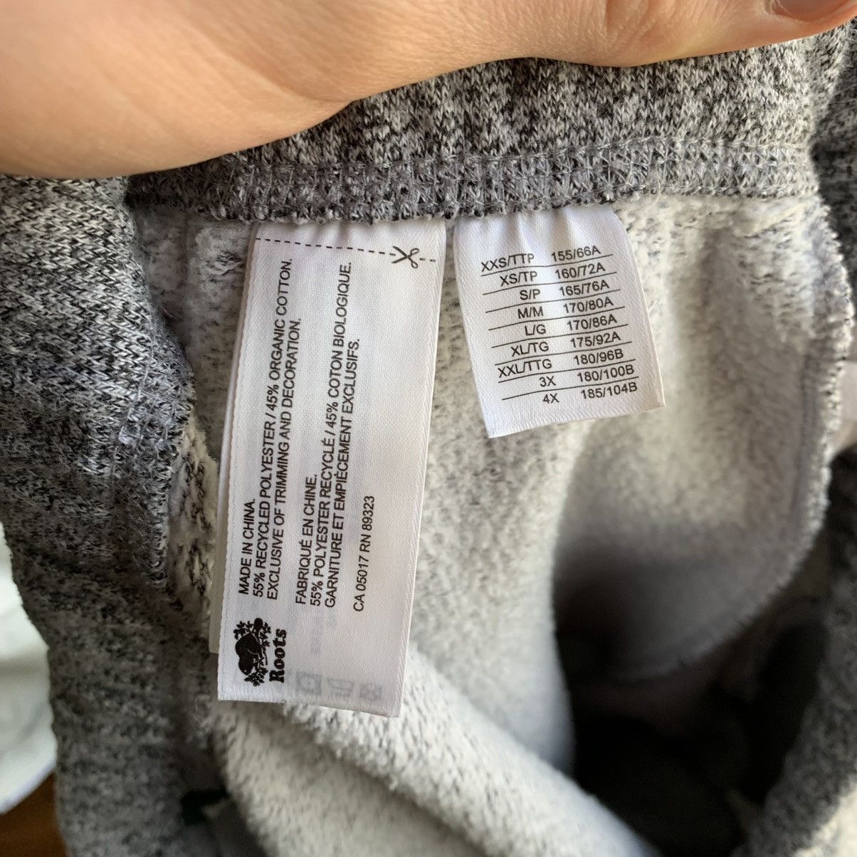 Roots Medium Roots Salt & Pepper Sweatpants w/ Zipper Pockets Size US 32 / EU 48 - 5 Thumbnail