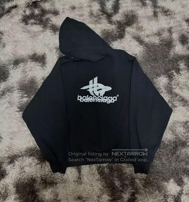 Balenciaga Balenciaga 23fw phantom overlap 3B black hooded sweatshirt Size US S / EU 44-46 / 1 - 2 Thumbnail