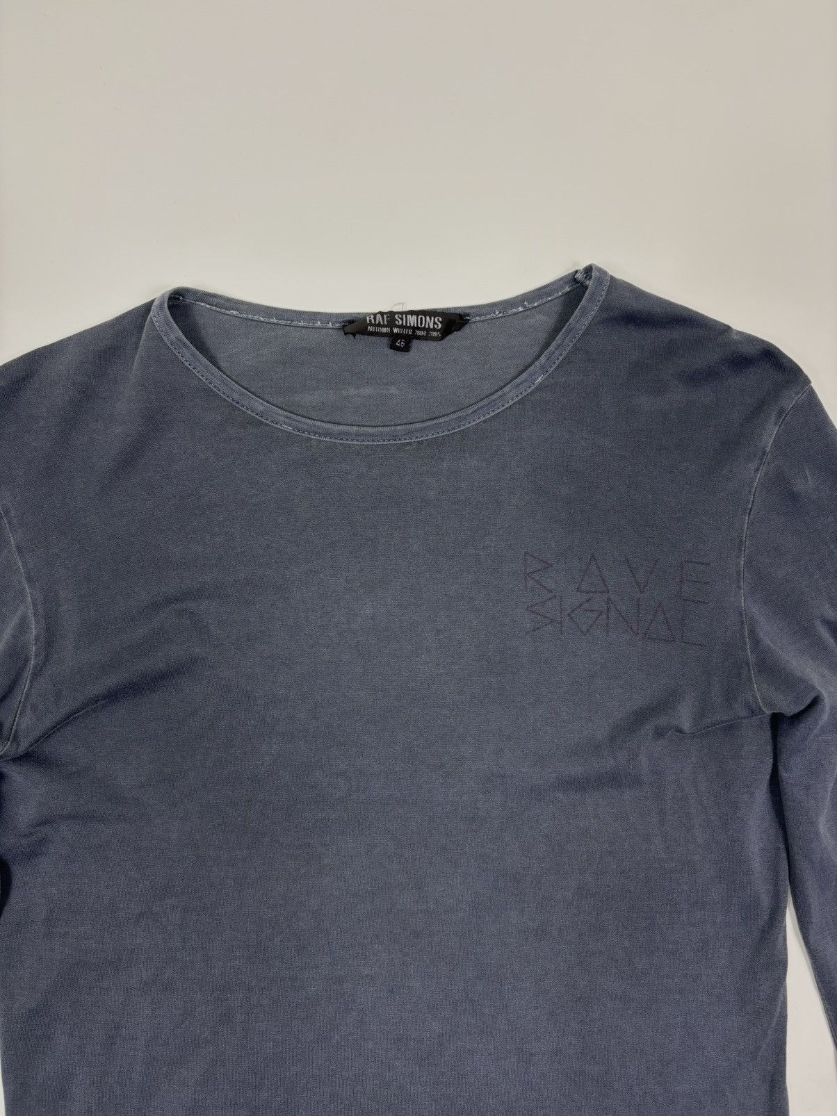 Raf Simons Raf Simons AW2004 “Waves” Rave Signal Blue Long Sleeve Size US S / EU 44-46 / 1 - 2 Thumbnail