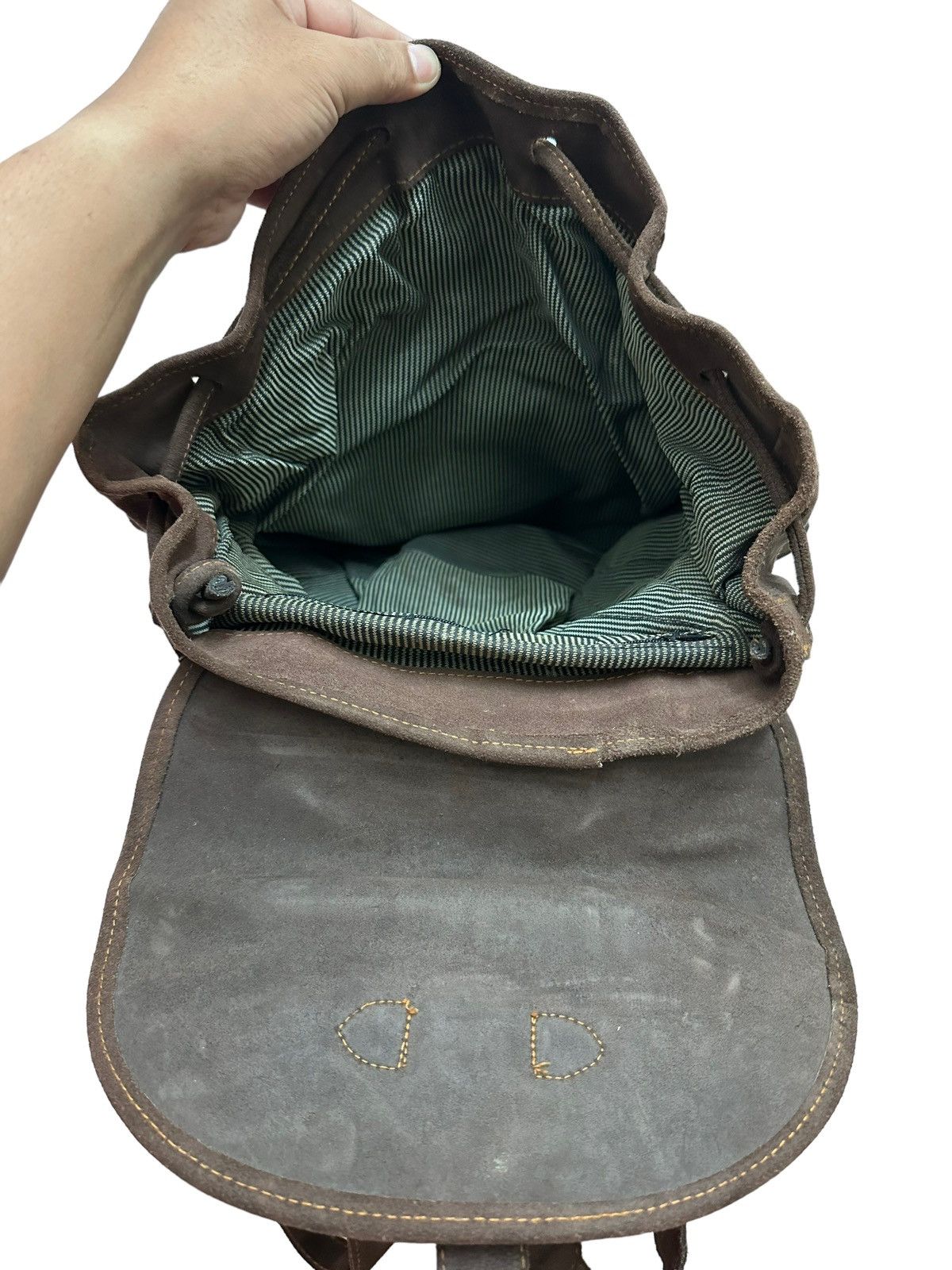 Genuine Leather RARE ‼️ Vintage Leather Suede Tactical Utility Backpack Size ONE SIZE - 9 Thumbnail