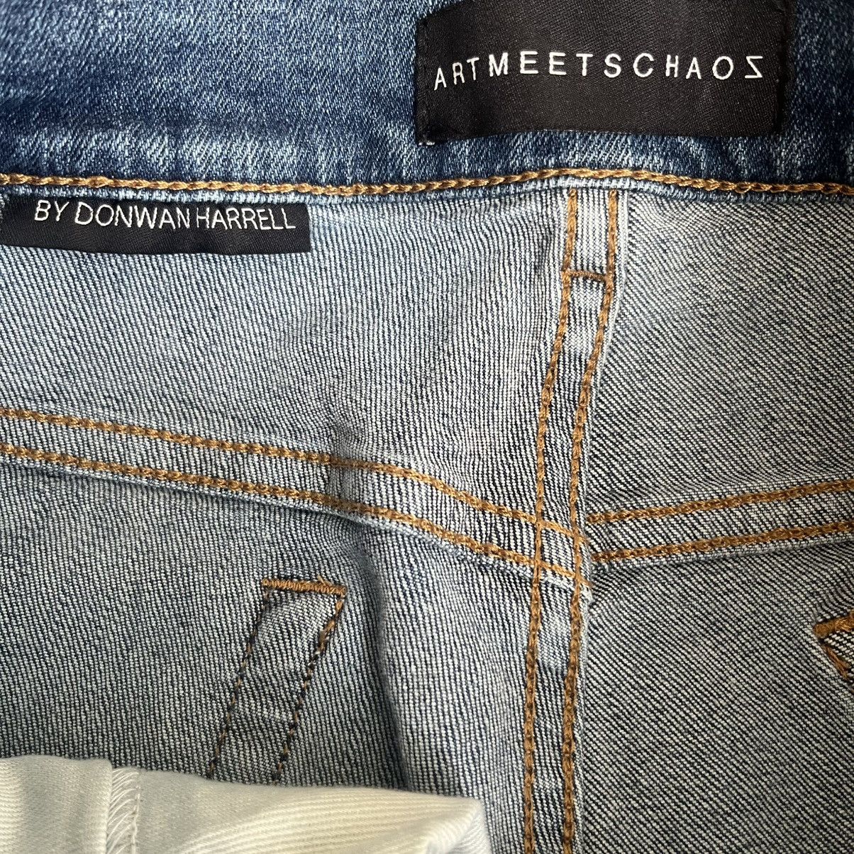 Other Art Meets Chaos By Donwan Harrell “The Hip” Jeans Blue Sz 36 Size US 36 / EU 52 - 8 Thumbnail