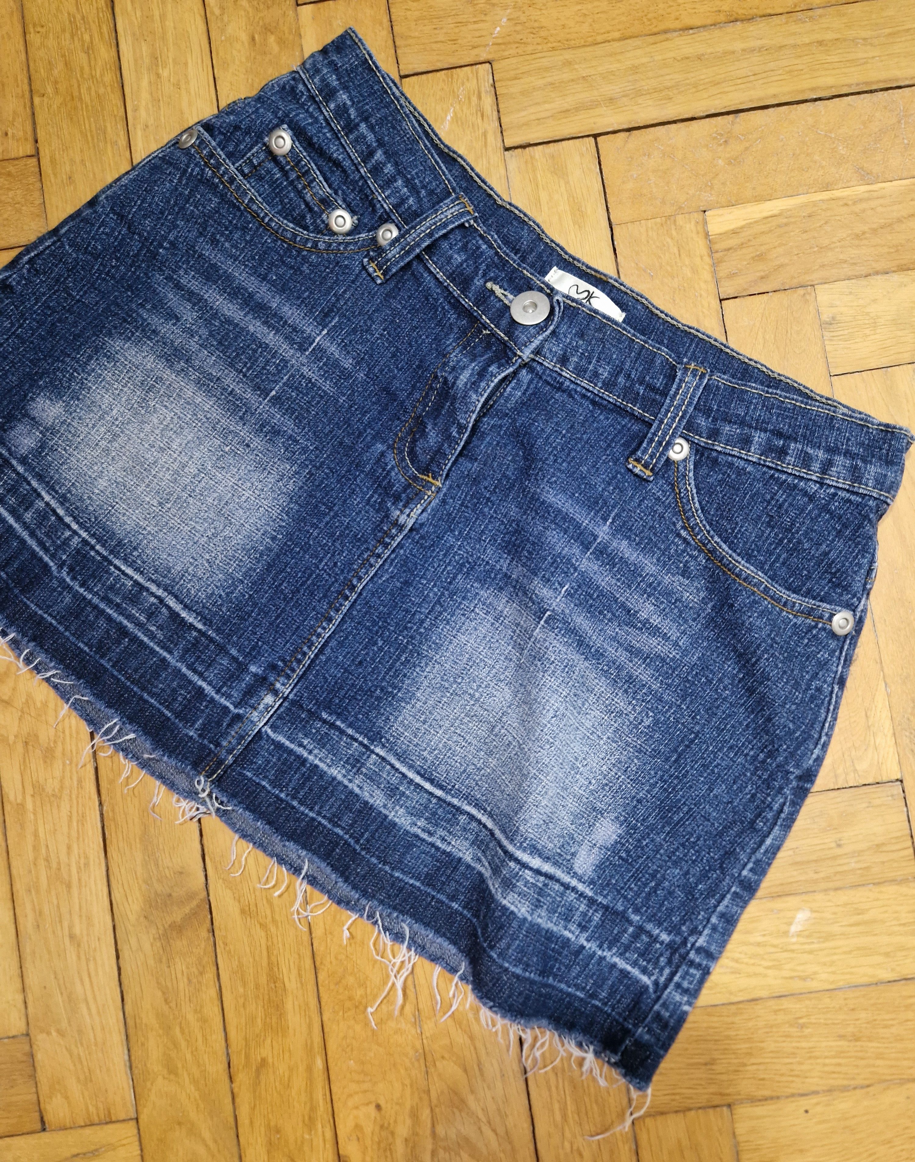 Japanese Brand × Vintage vintage denim mini skirt y2k coquette japanese grunge emo Size 27" / US 4 / IT 40 - 2 Thumbnail