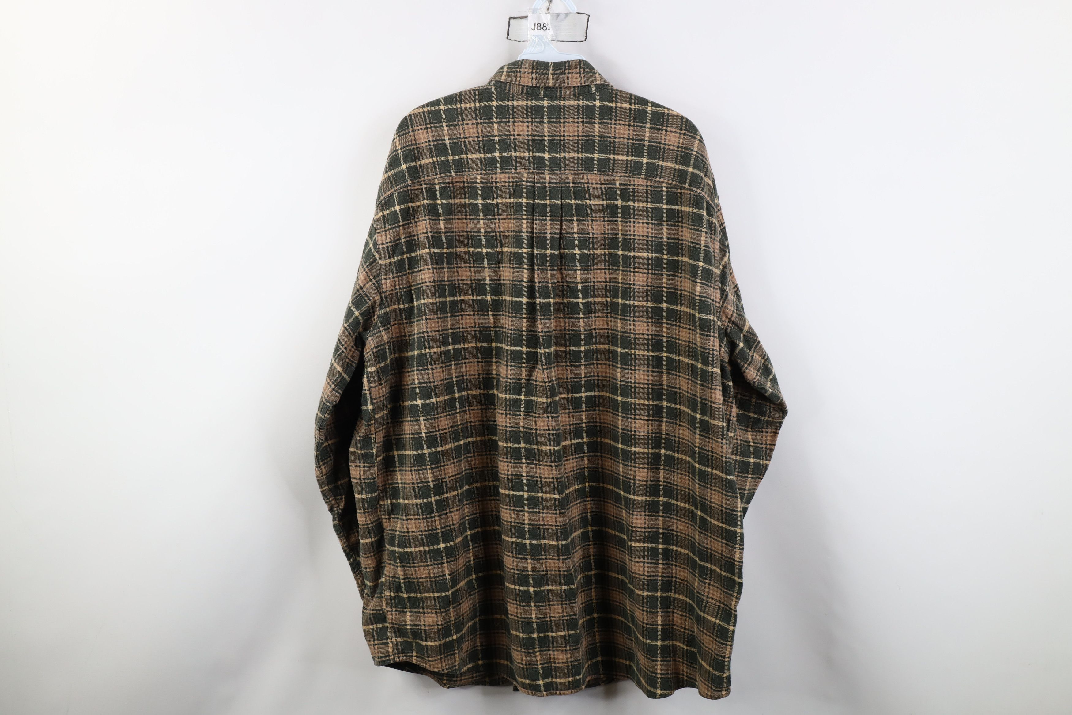 L.L. Bean Vintage 90s Y2K LL Bean Flannel Collared Button Down Shirt Size US XXL / EU 58 / 5 - 9 Thumbnail