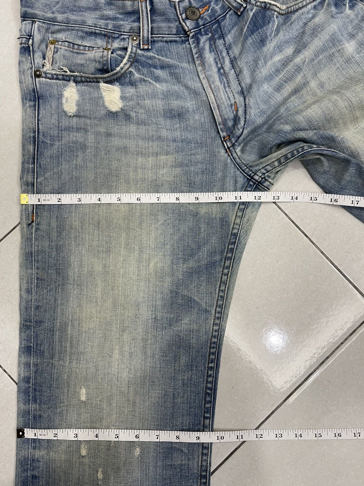 Armani Exchange Vintage Armani Exchange Flared Distressed Denim Made in USA Size US 32 / EU 48 - 19 Thumbnail