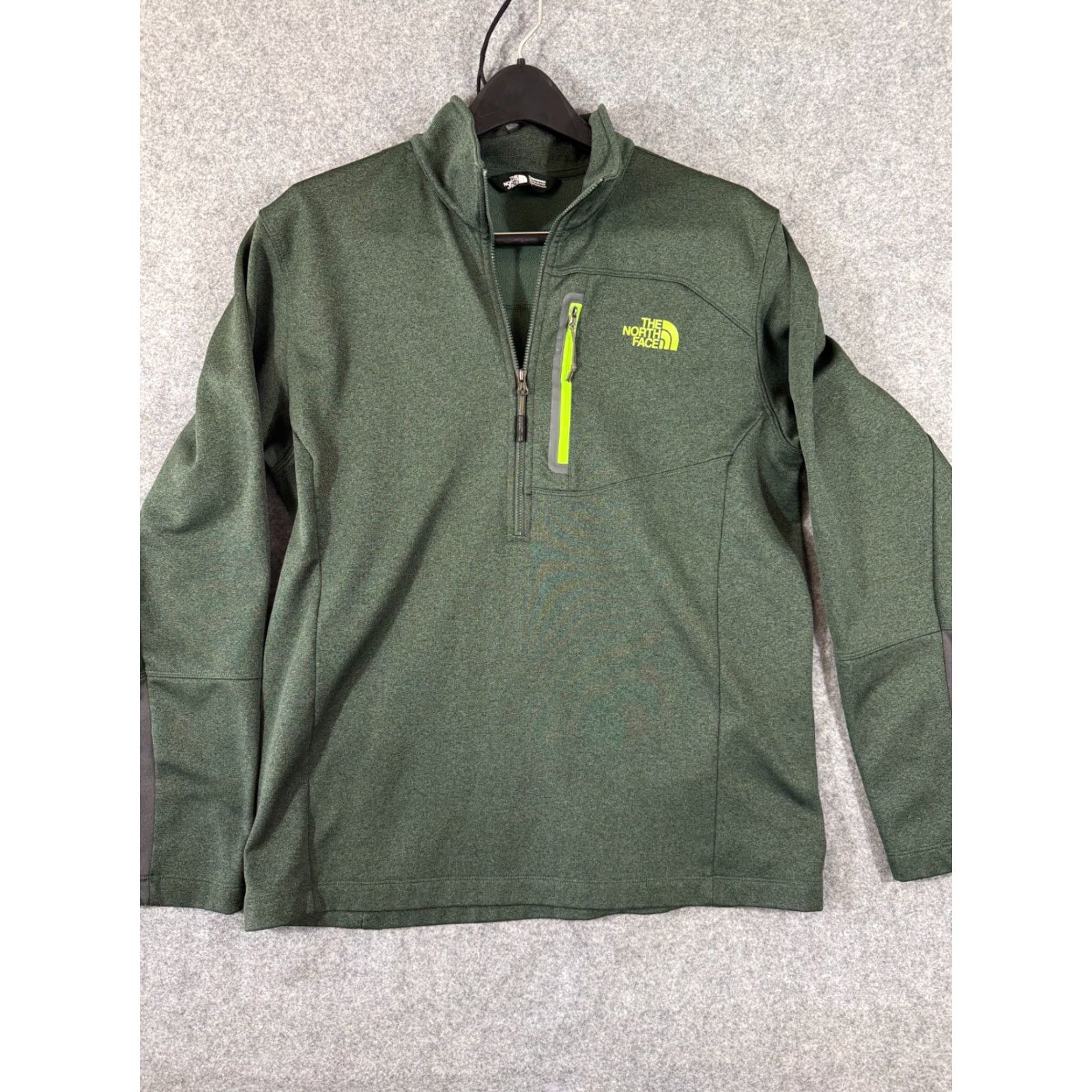 The North Face The North Face Jacket Mens L Green Fleece 1/2 Zip Pullover Stand Up Neck Size US L / EU 52-54 / 3 - 3 Thumbnail