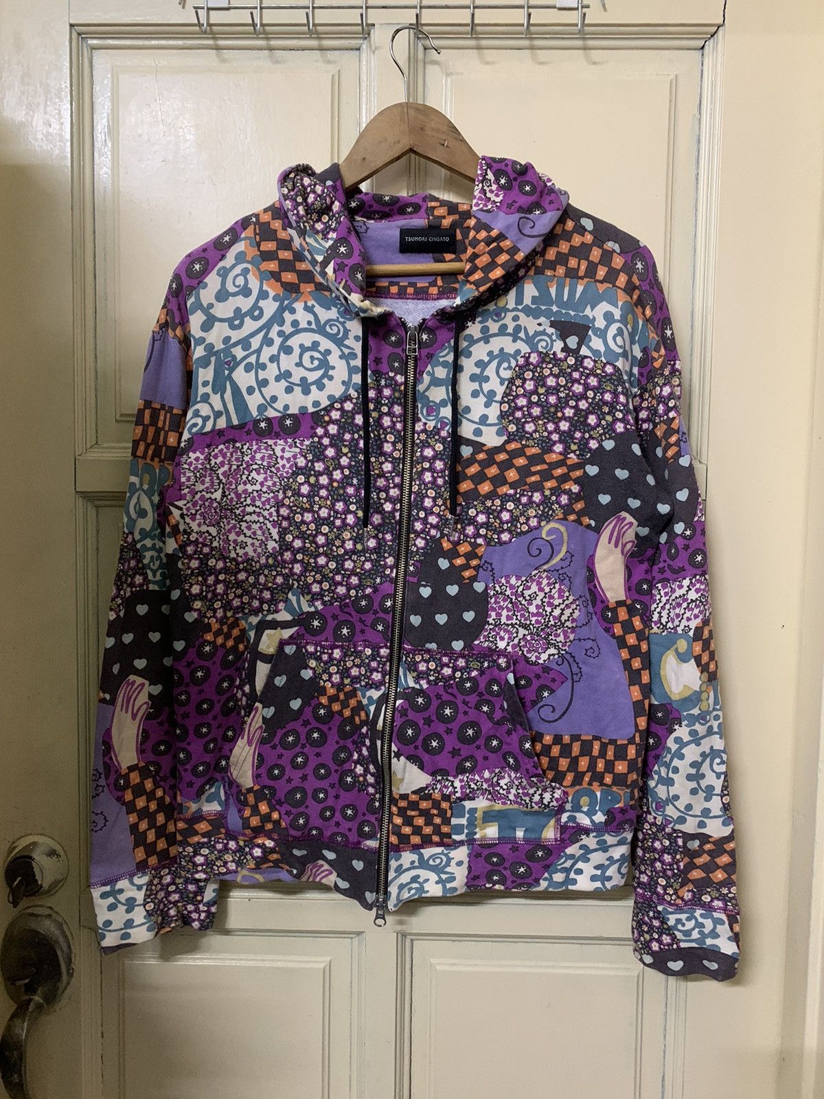 Tsumori Chisato 💥Avant Garde Tsumori Chisato Patchwork Zipper Hoodie Size M / US 6-8 / IT 42-44 - 1 Thumbnail