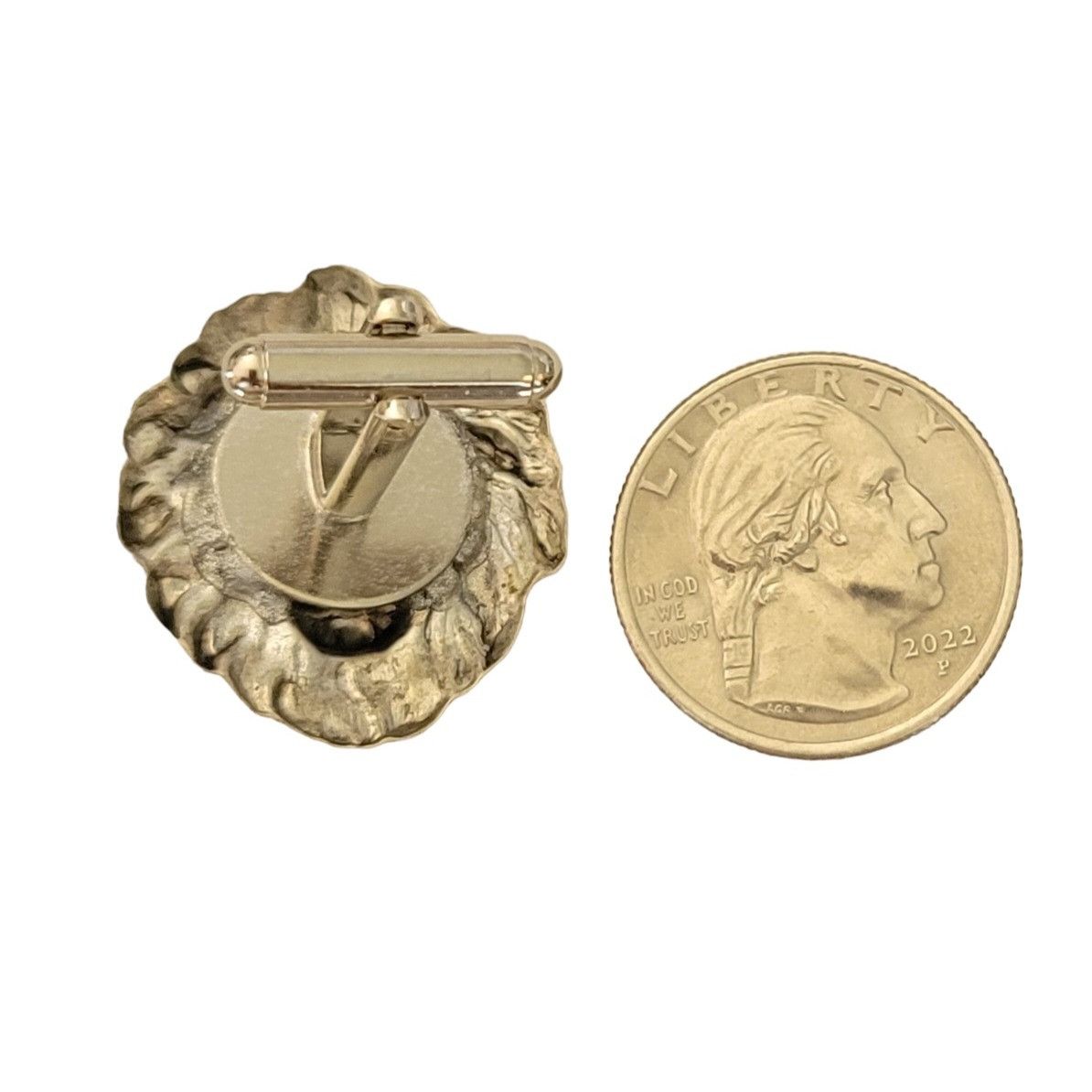 Other Silver Tone Repousse Style Lion Unisex Cufflinks, K360 Size ONE SIZE - 5 Thumbnail