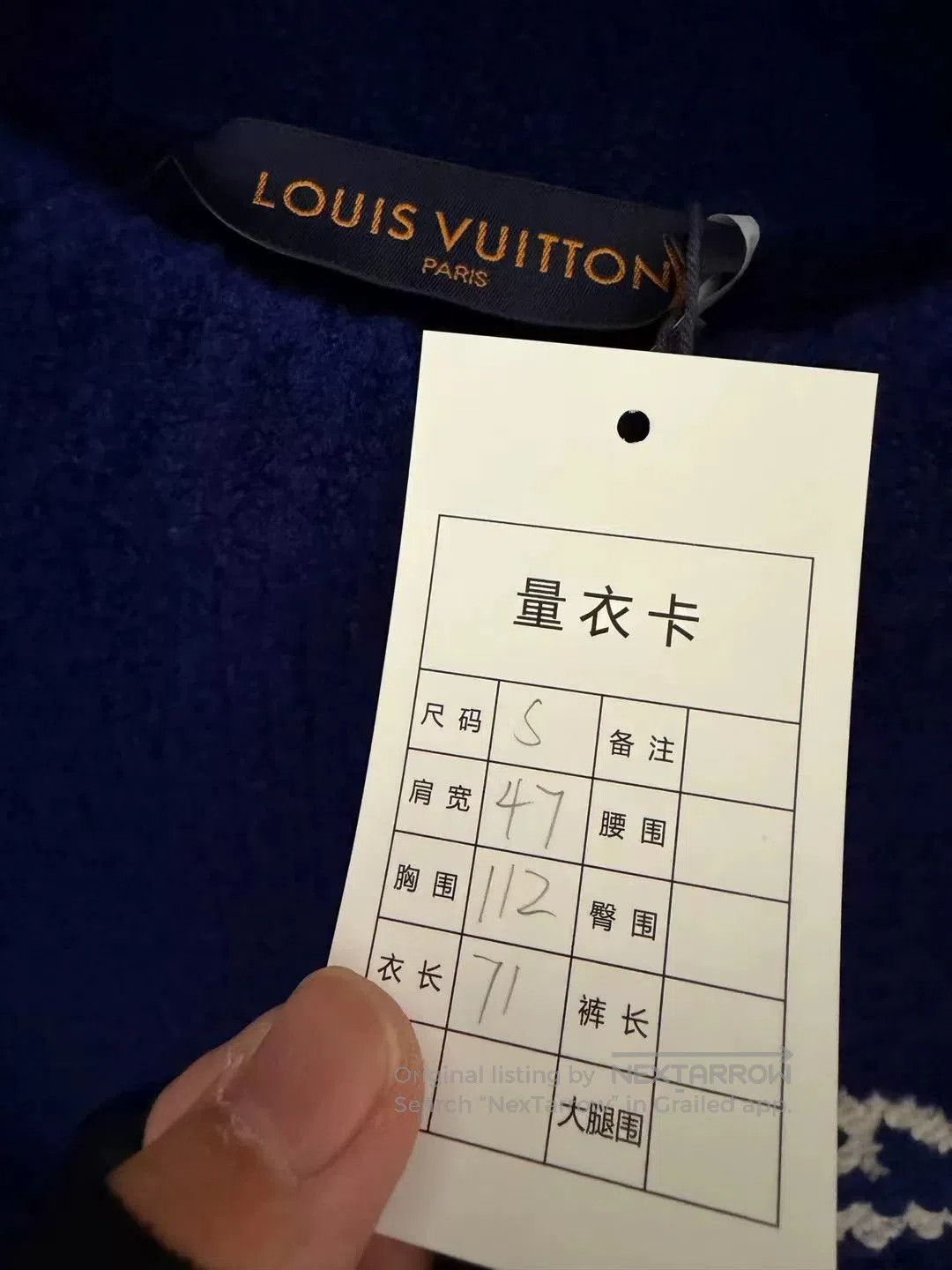 Louis Vuitton louis vuitton blue logo knit sweater size S. Size US S / EU 44-46 / 1 - 3 Thumbnail