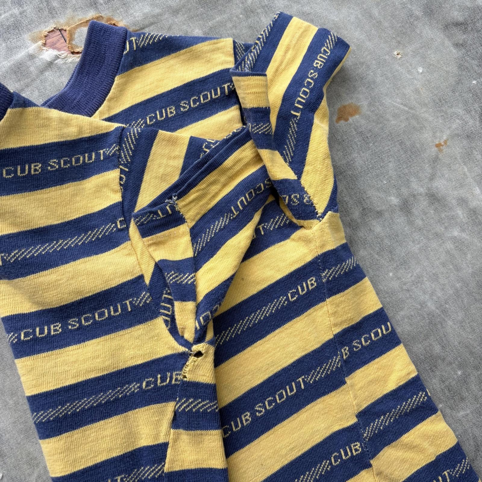 Vintage Vintage Rare 50s 60s Cub Scouts Navy Yellow Striped Shirt Size XS / US 0-2 / IT 36-38 - 6 Thumbnail