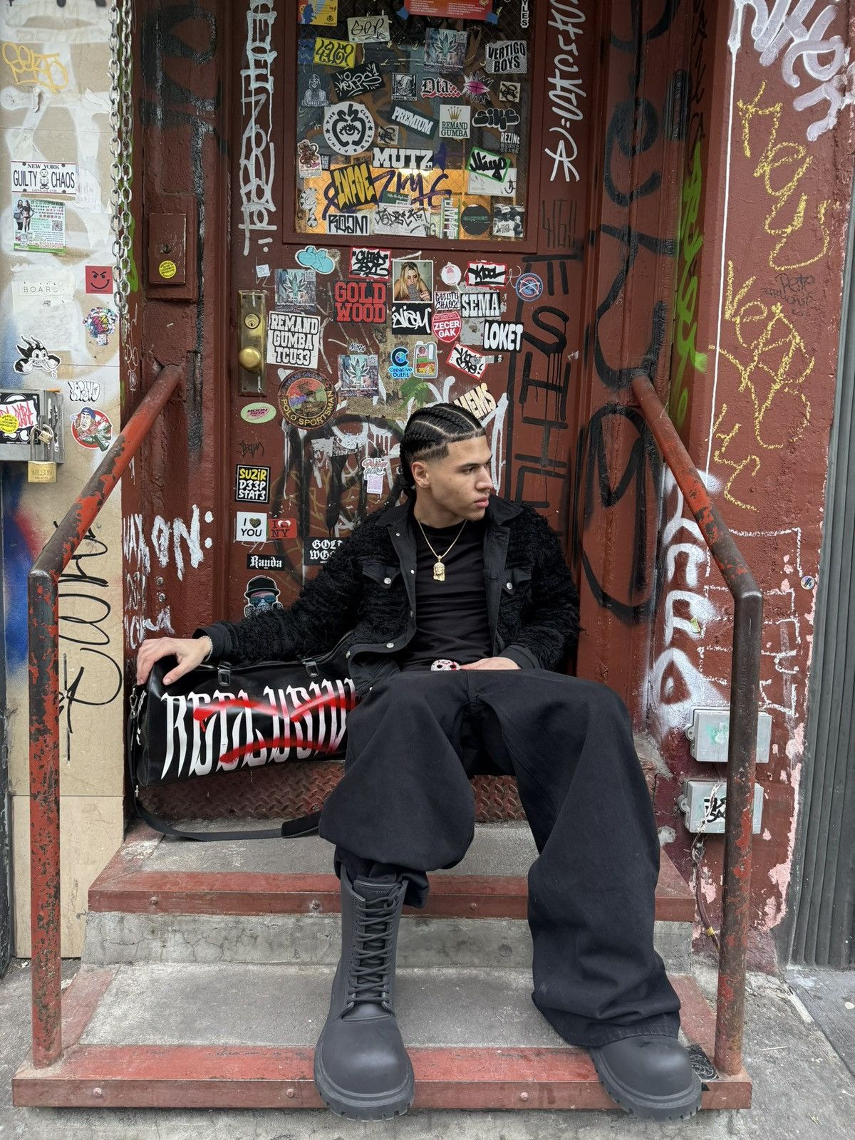 1017 ALYX 9SM × Blackmeans 1017 ALYX 9SM frayed denim jacket Size US S / EU 44-46 / 1 - 14 Thumbnail