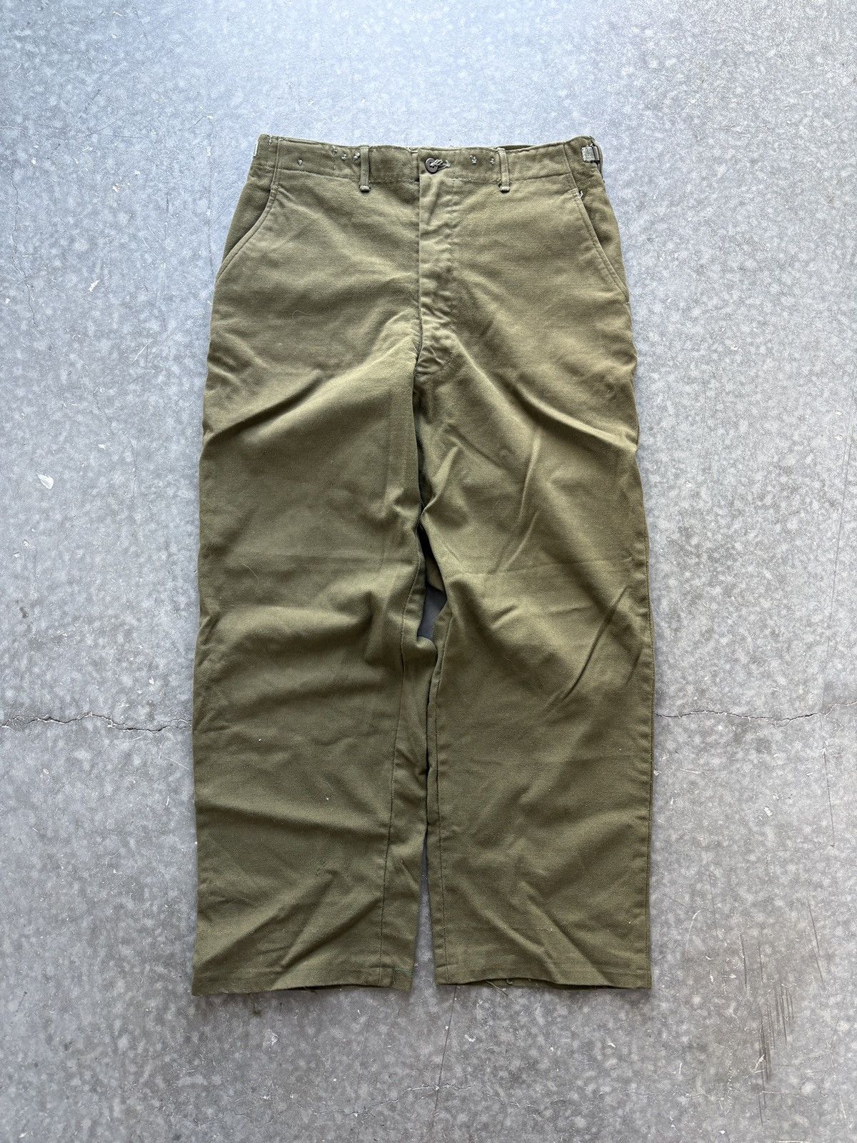 Vintage US Army M1951 Wool Field Pants Baggy Adjustable