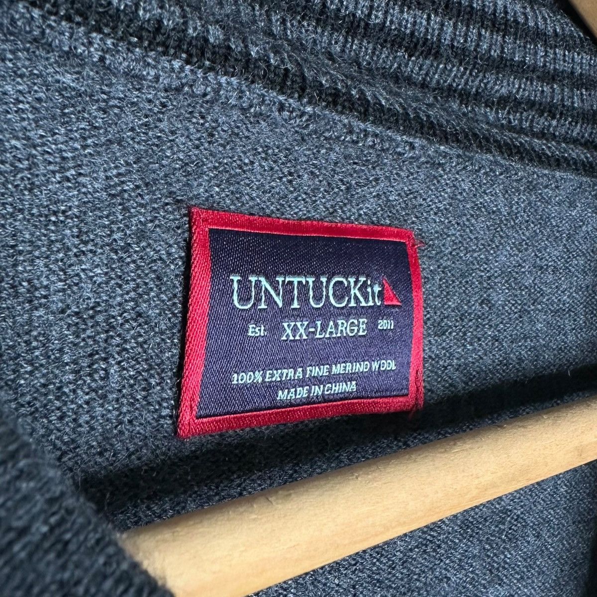 UNTUCKit Untuckit Wool Quarter Zip Sweater Size US XXL / EU 58 / 5 - 5 Thumbnail