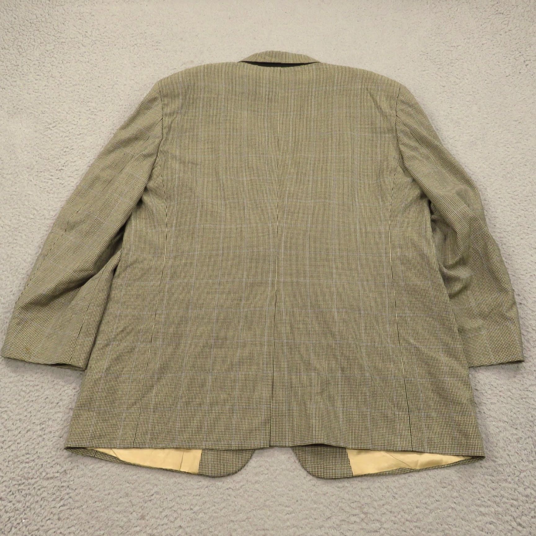 Brooks Brothers Brooks Brothers Blazer Sport Coat Jacket 44R Wool Cashmere Houndstooth Men Vintage Geometric Classic College Preppy USA Fashion Mens Size 44R - 7 Thumbnail