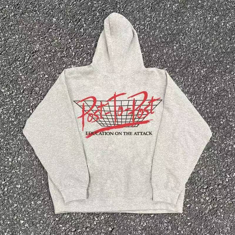 Japanese Brand Grey retro eye print hoodie y2k Size US M / EU 48-50 / 2 - 2 Thumbnail