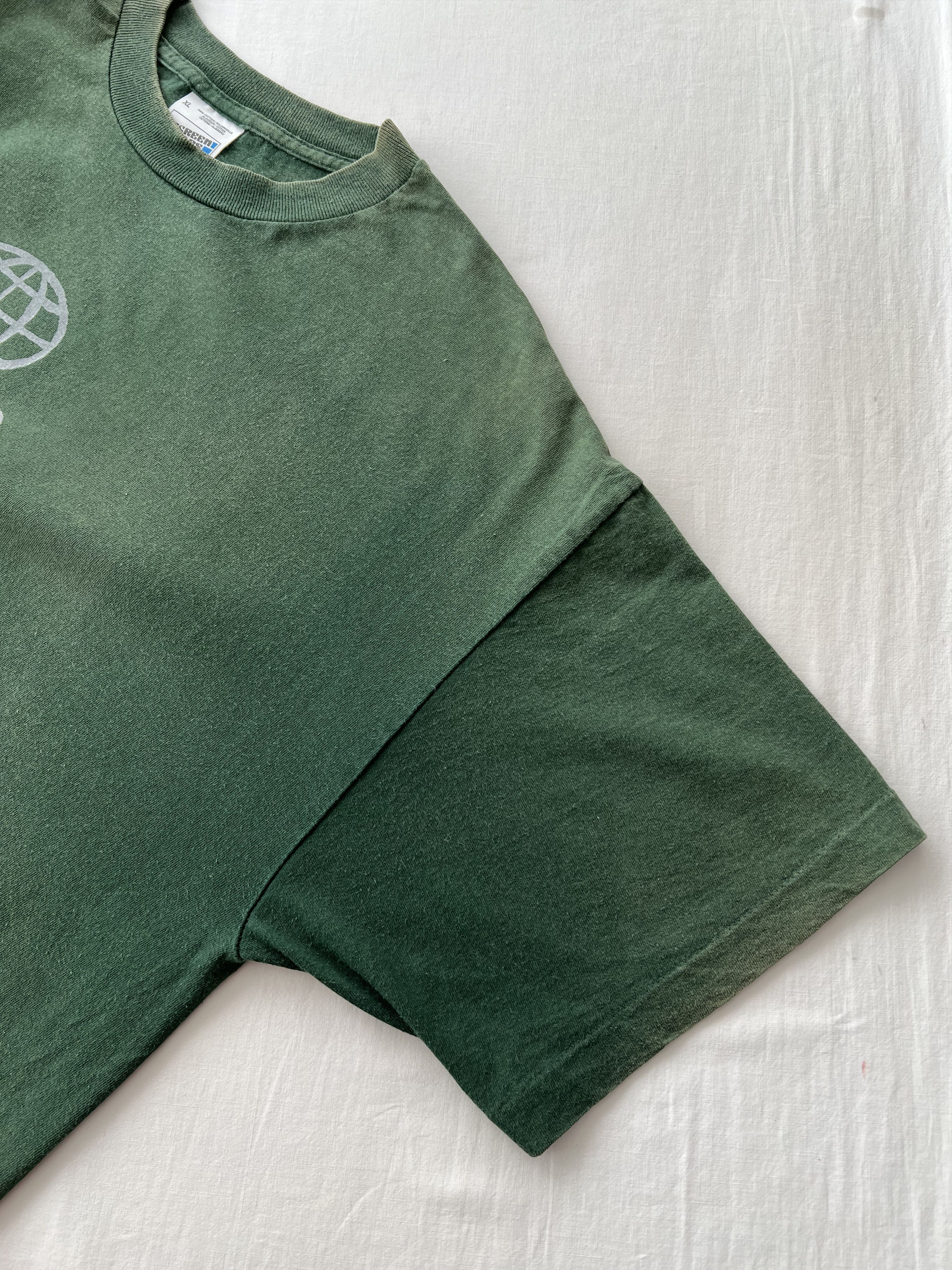 Band Tees Vintage 1997 U2 Popmart Tour Rock Band Faded Green T-shirt Size US XL / EU 56 / 4 - 15 Thumbnail