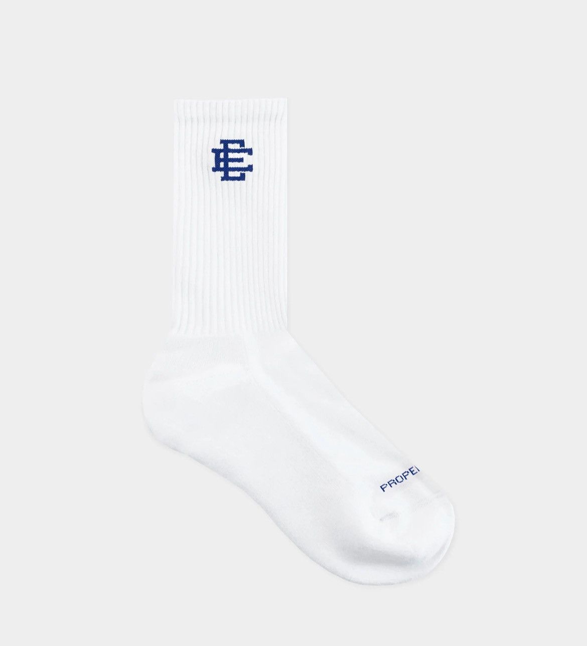 Eric Emanuel Eric Emanuel EE white socks w royal blue E 3-pack Size ONE SIZE - 2 Thumbnail