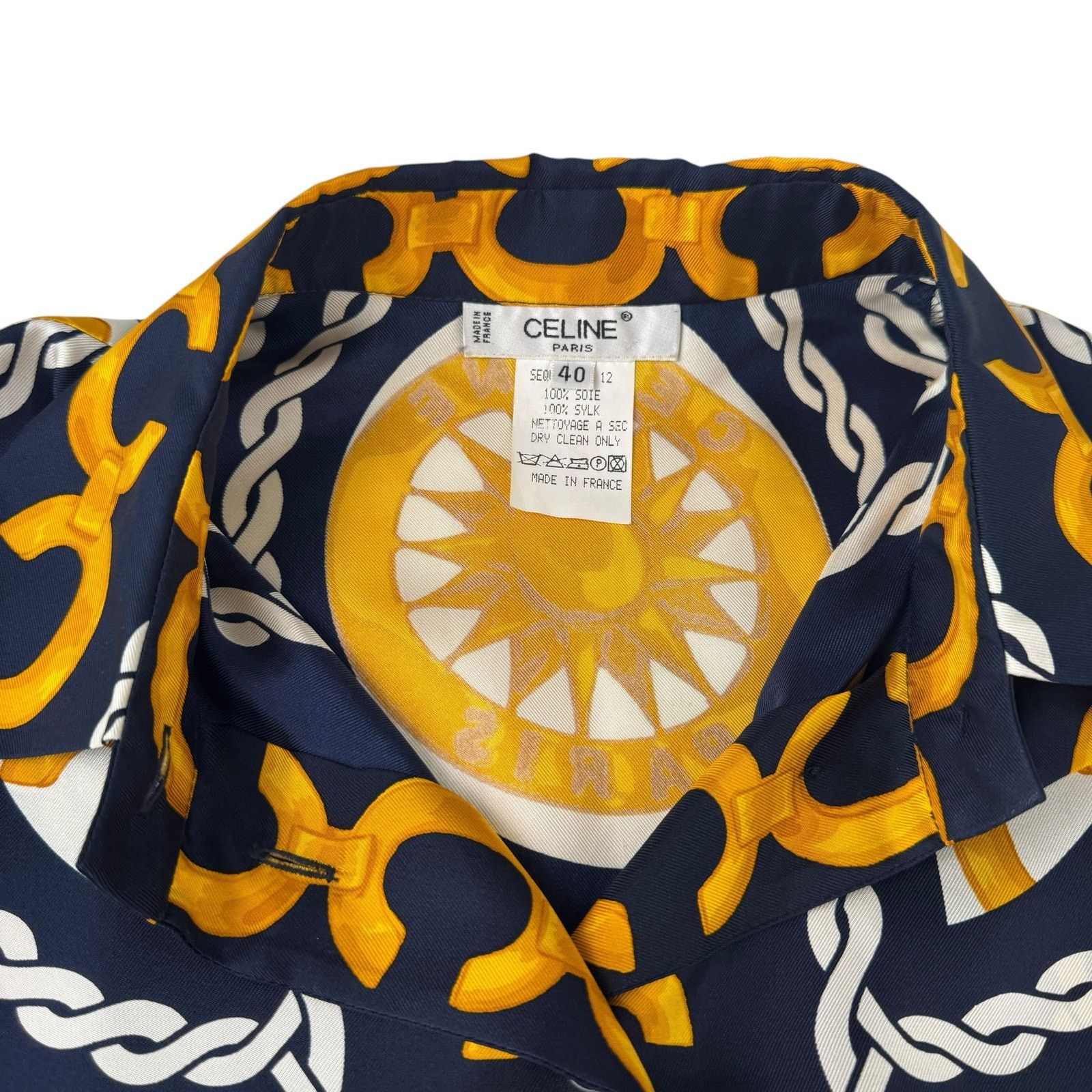 Celine Celine Vintage Silk Button-Up Size S / US 4 / IT 40 - 8 Thumbnail