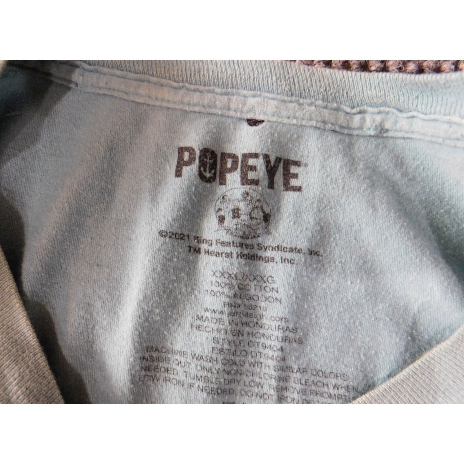 Vintage Popeye Shirt T-Shirt 3XL Blue Short Sleeve Crew Neck Cotton Knit Men Regular Vintage? No Popeye Mens Shirt 3XL XXXL graphic blue crew neck cotton knit Size US XXL / EU 58 / 5 - 5 Thumbnail
