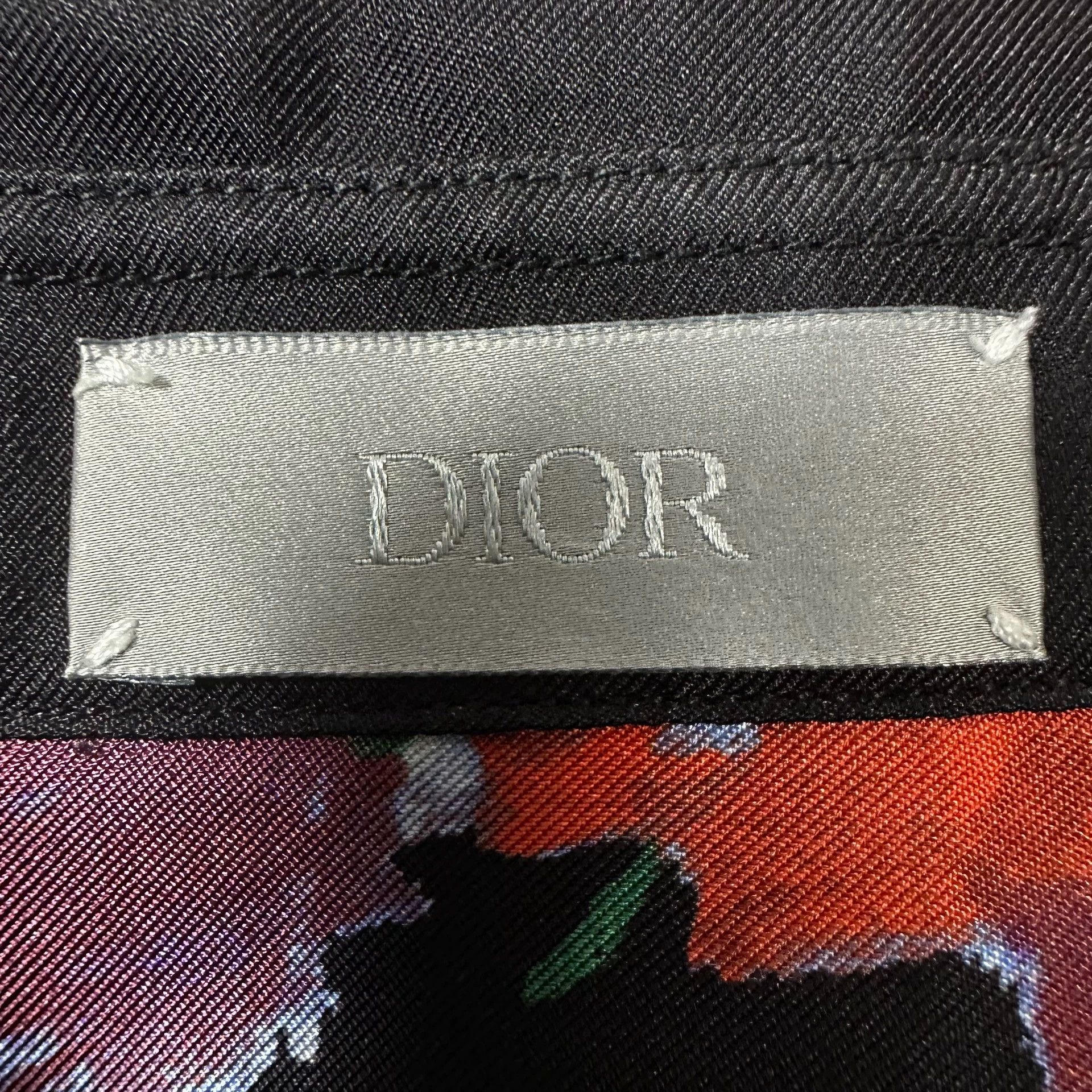 Dior Dior x Kaws Floral Bee Silk Short-Sleeve Shirt Size US XL / EU 56 / 4 - 5 Thumbnail