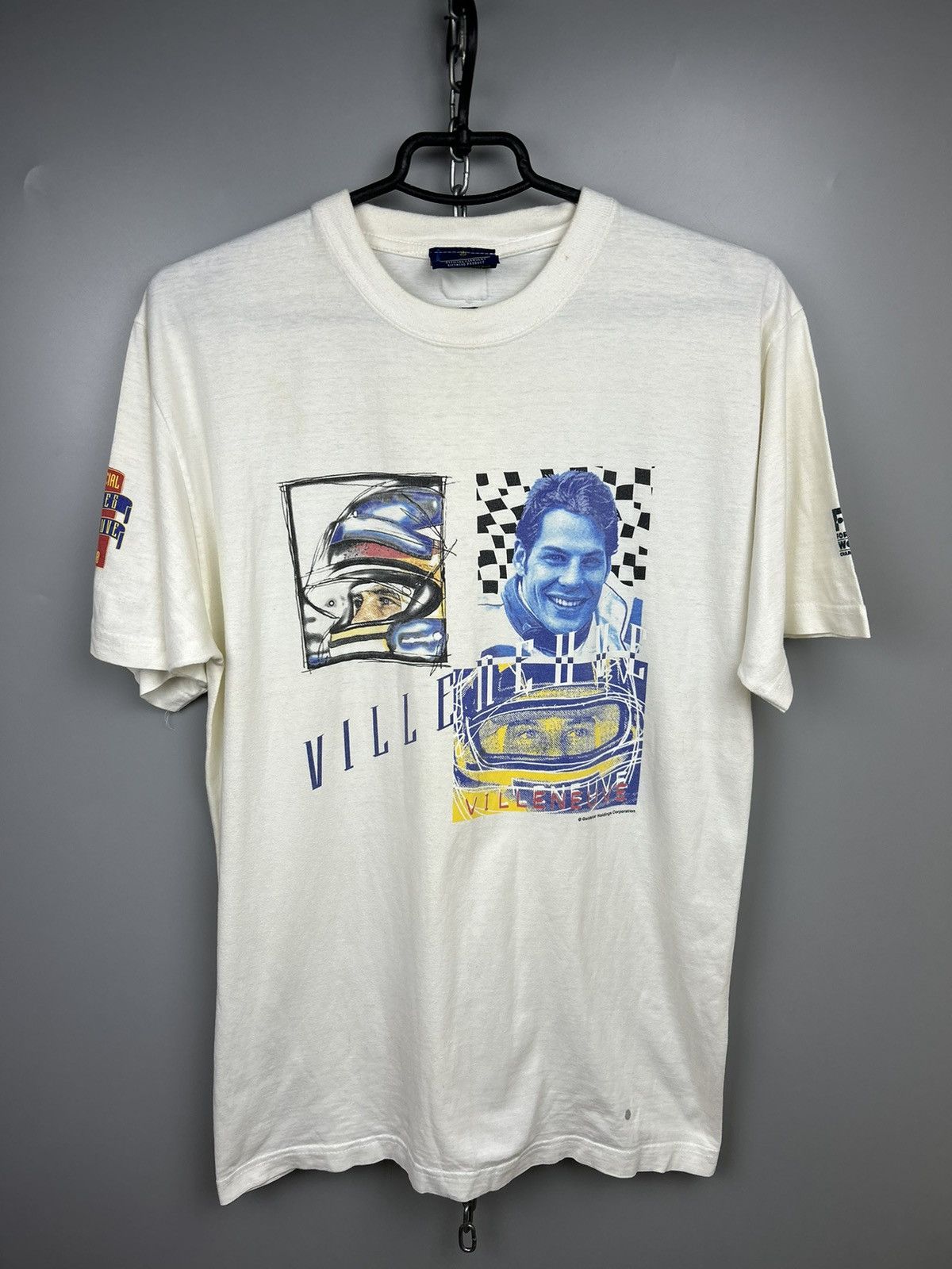Formula 1 × Vintage Vintage Jacques Villeneuve F1 Racing T-Shirt Size US M / EU 48-50 / 2 - 2 Thumbnail