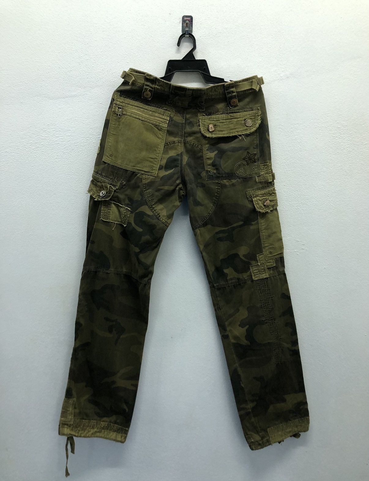 Japanese Brand Vintage Saves Stars Military Cargo Pants Size US 31 - 2 Thumbnail