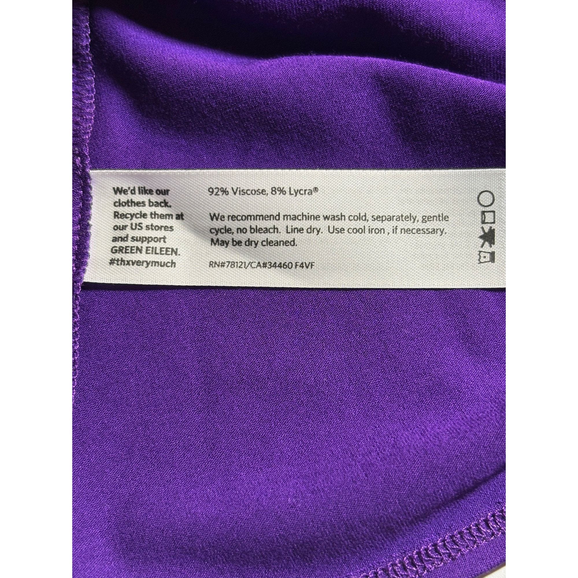 Eileen Fisher Eileen Fisher Women’s Petite Purple Tunic Top PM Scoop Neck Size M / US 6-8 / IT 42-44 - 7 Thumbnail