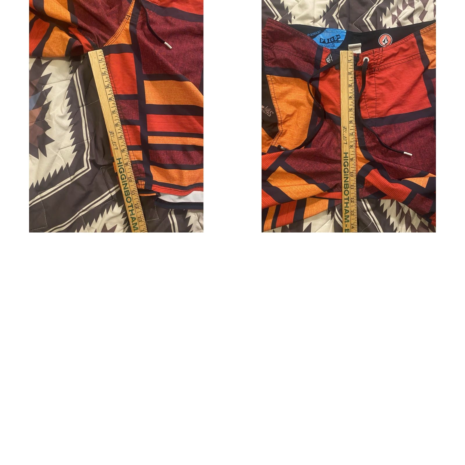 Volcom Volcom Board Shorts Men 32 Orange 4 Way Stretch Embroidered Logo Beach Lifeguard Surfing Sport 90s Y2K Size US 32 / EU 48 - 9 Thumbnail