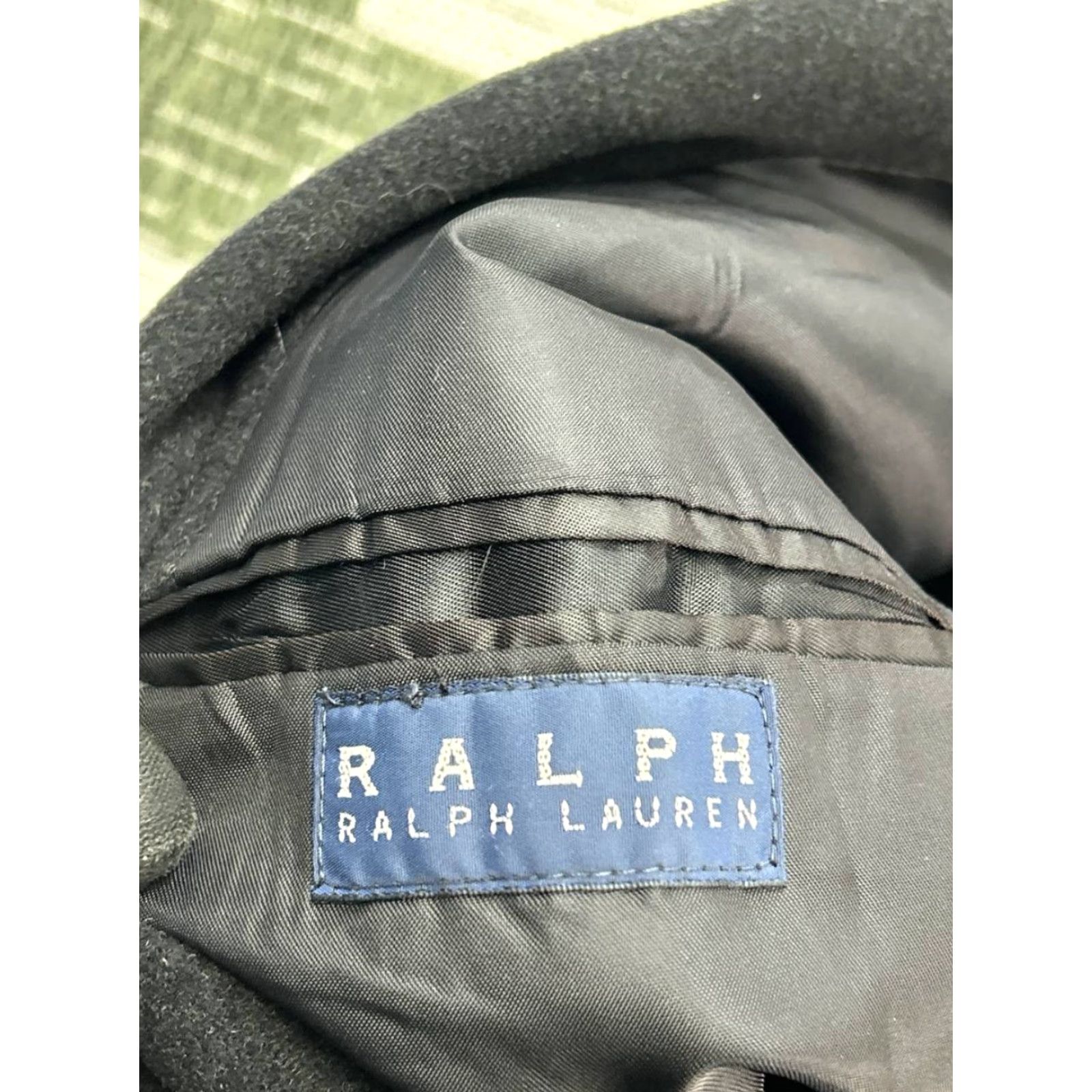 Ralph Lauren Ralph Lauren Coat Mens XL Black Wool Blend Tweed Overcoat Wool Lining Button Vintage: No Size US XL / EU 56 / 4 - 3 Thumbnail