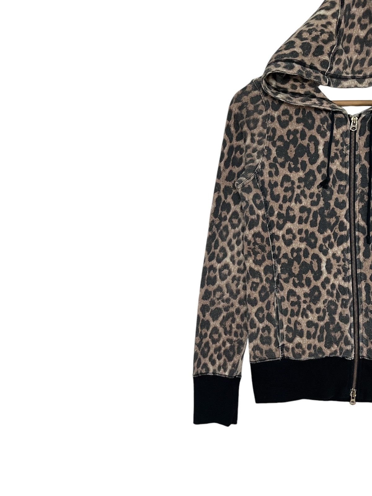 Japanese Brand × MOUSSY × Vintage Vintage Japanese Brand Moussy Leopard Hoodie 1990s Size US M / EU 48-50 / 2 - 3 Thumbnail
