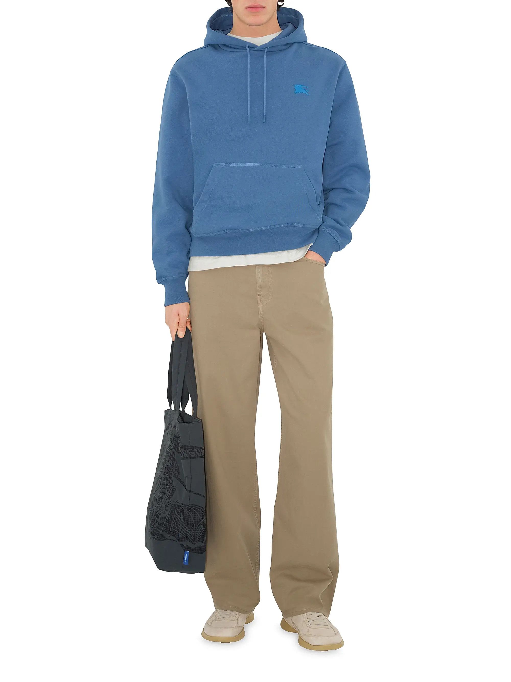 Burberry os11x0126 Protection Logo Hoodie in Blue Size US L / EU 52-54 / 3 - 2 Thumbnail