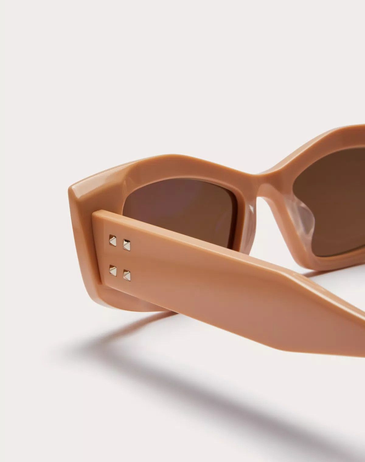 Valentino oc11z0725 Size: 52/ Rectangular Acetate Frame in Beige/Gold Size ONE SIZE - 4 Thumbnail
