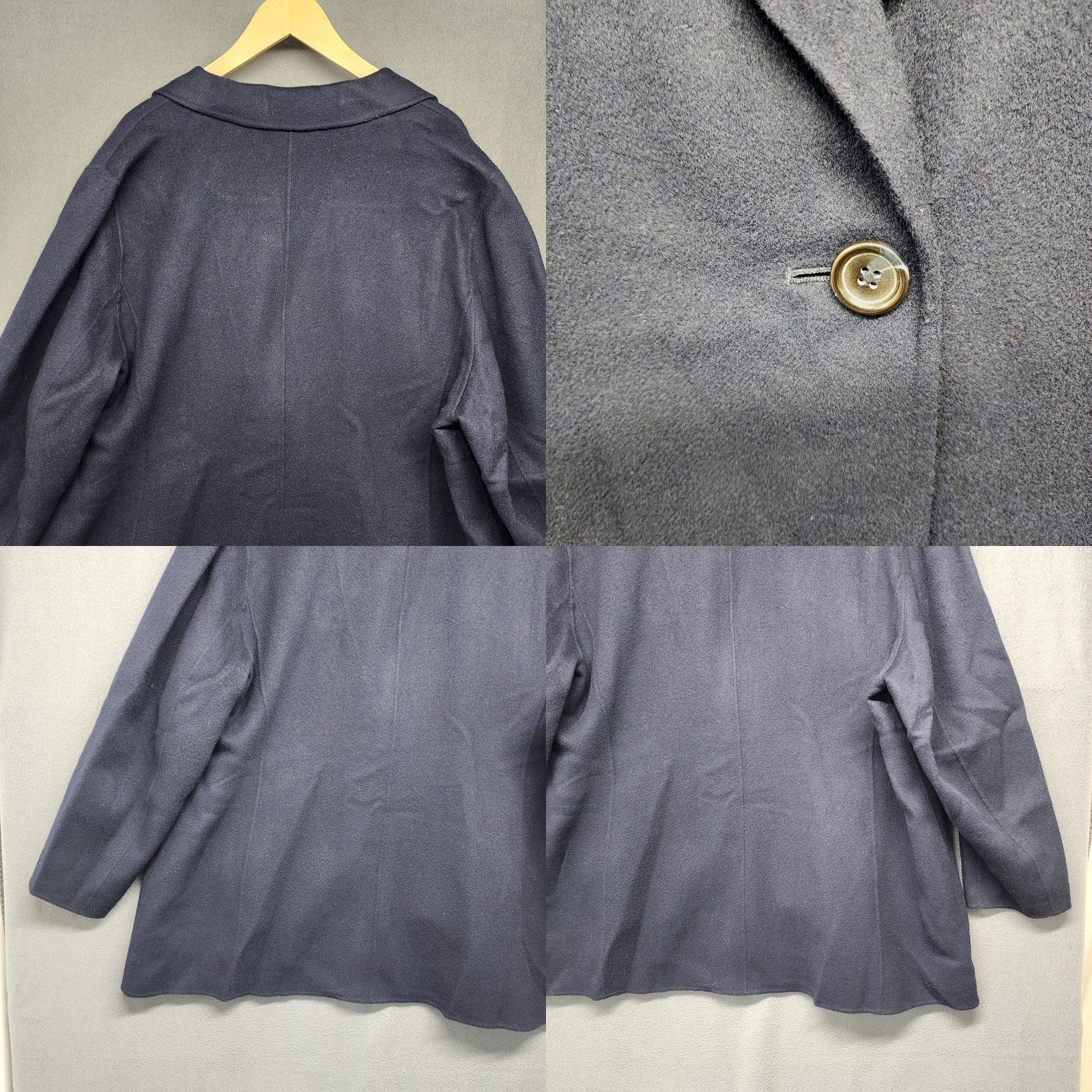 Talbots VINTAGE Talbots Jacket Blazer Womens Plus 24W Navy Blue Wool Blend Classic Office Men? No Size 4XL / US 24-26 - 9 Thumbnail