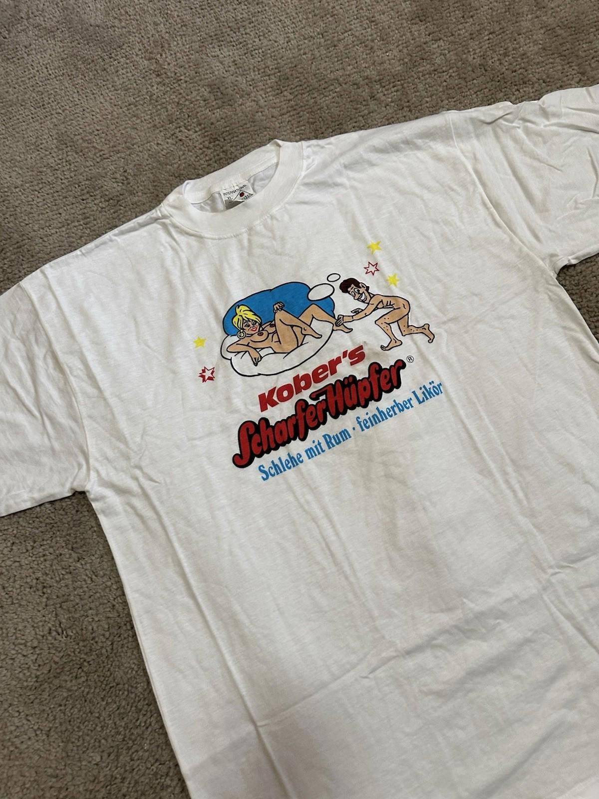 The Unbranded Brand Vintage Kober’s : Scharfer Hupfer Beer Rum Promo Tees XL Size US XXL / EU 58 / 5 - 3 Thumbnail