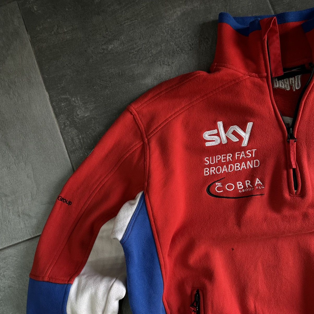 Vintage Vintage Zip 1/4 Zip Sweater Racing Sky Moto FW1 PPG Michelin Size US XL / EU 56 / 4 - 9 Thumbnail
