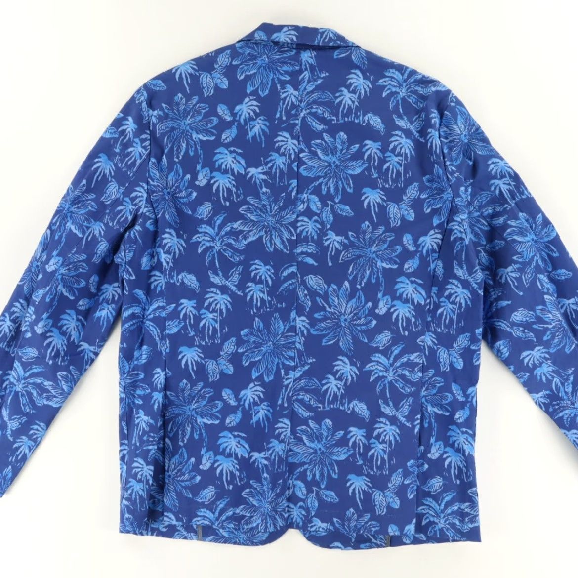 J.McLaughlin J. McLaughlin Libson Kona Palms Sport Coat Blue Men's 46 Jacket Long Sleeve Floral Regular Fit Shirt Size US S / EU 44-46 / 1 - 4 Thumbnail