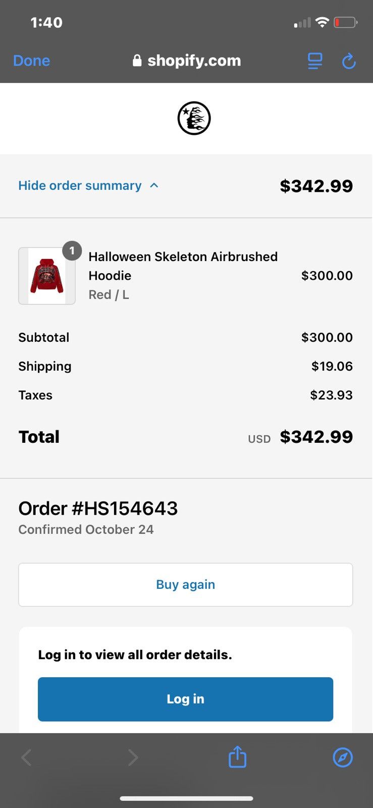 HELLSTAR Brand new hellstar limited Halloween sports logo hoodie Size US L / EU 52-54 / 3 - 12 Thumbnail