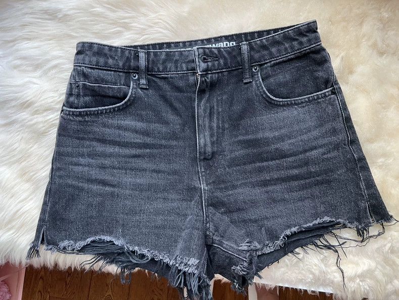 Alexander Wang Alexander Wang Gray Denim Bite Shorts Size 25" / US 0 / IT 36 - 1 Thumbnail