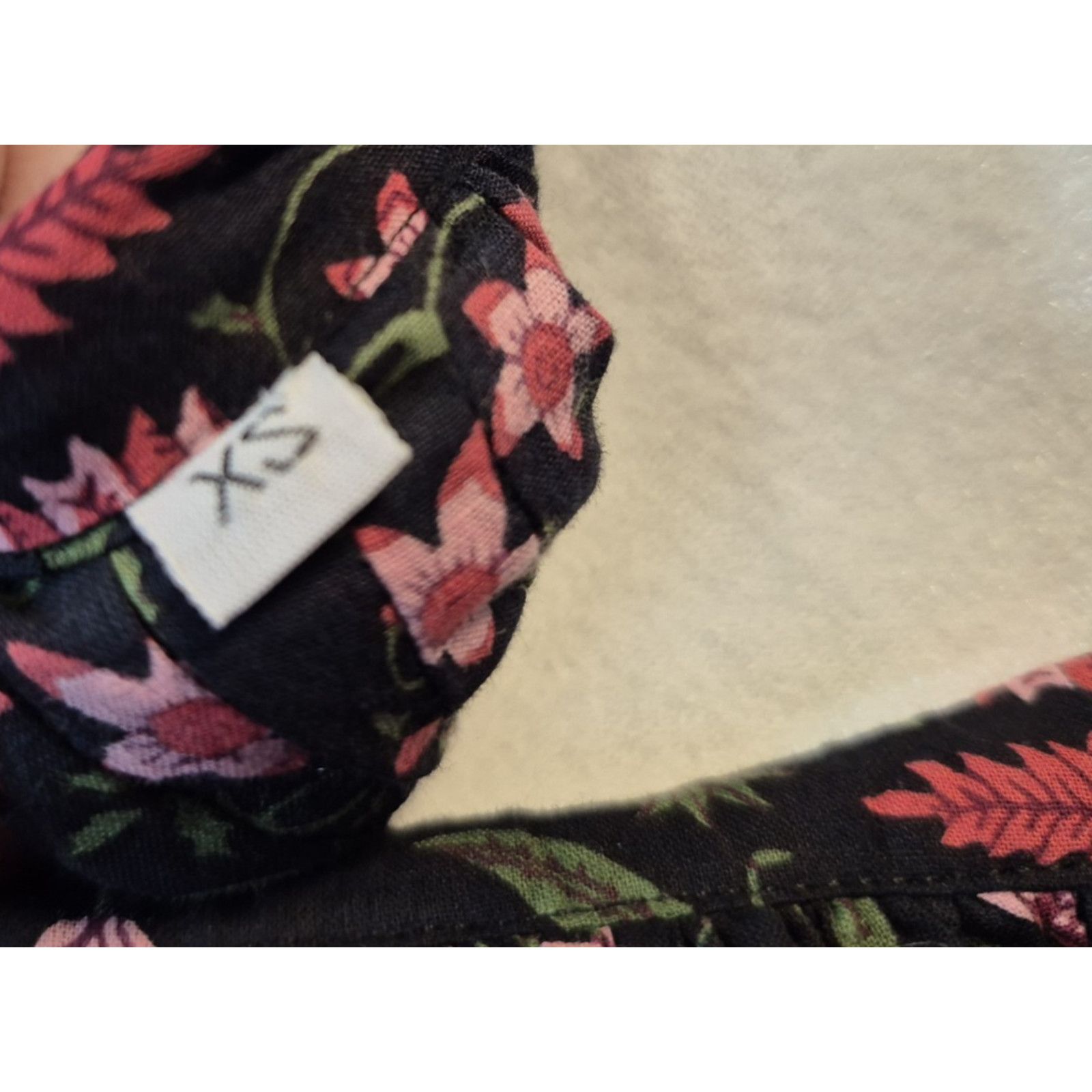 Other New India Collection Cotton Hand Block Black Floral Dress XS Size XS / US 0-2 / IT 36-38 - 10 Thumbnail