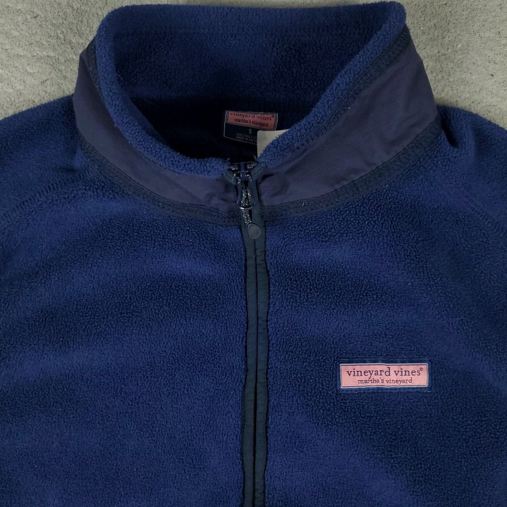 Vineyard Vines Vineyard Vines Vest Mens Size Small Blue Fleece Full Zip Up Sweater Size US S / EU 44-46 / 1 - 2 Thumbnail