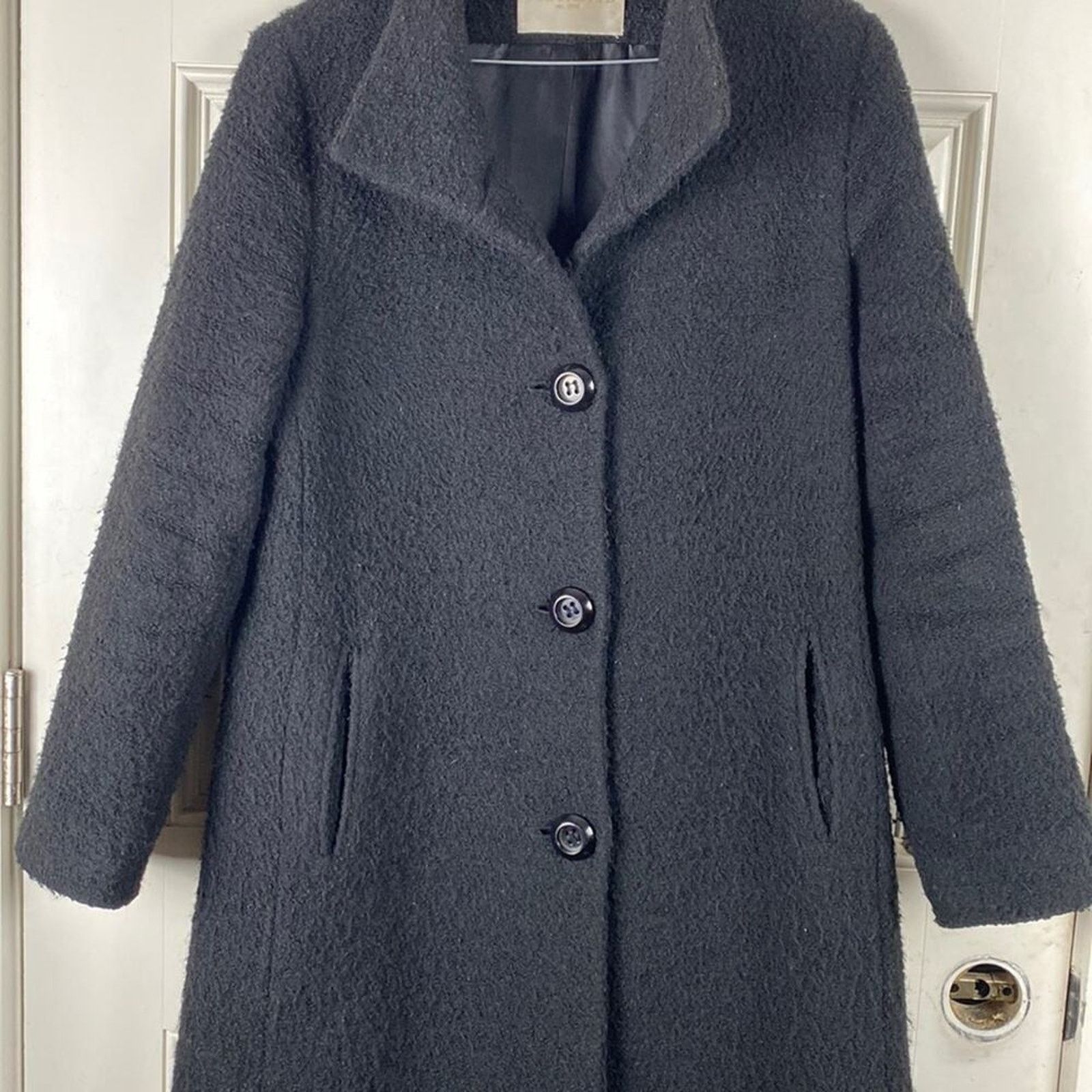 Other FLEURETTE Stand Collar Lined Italian Wool Coat Black 4 Size S / US 4 / IT 40 - 2 Thumbnail
