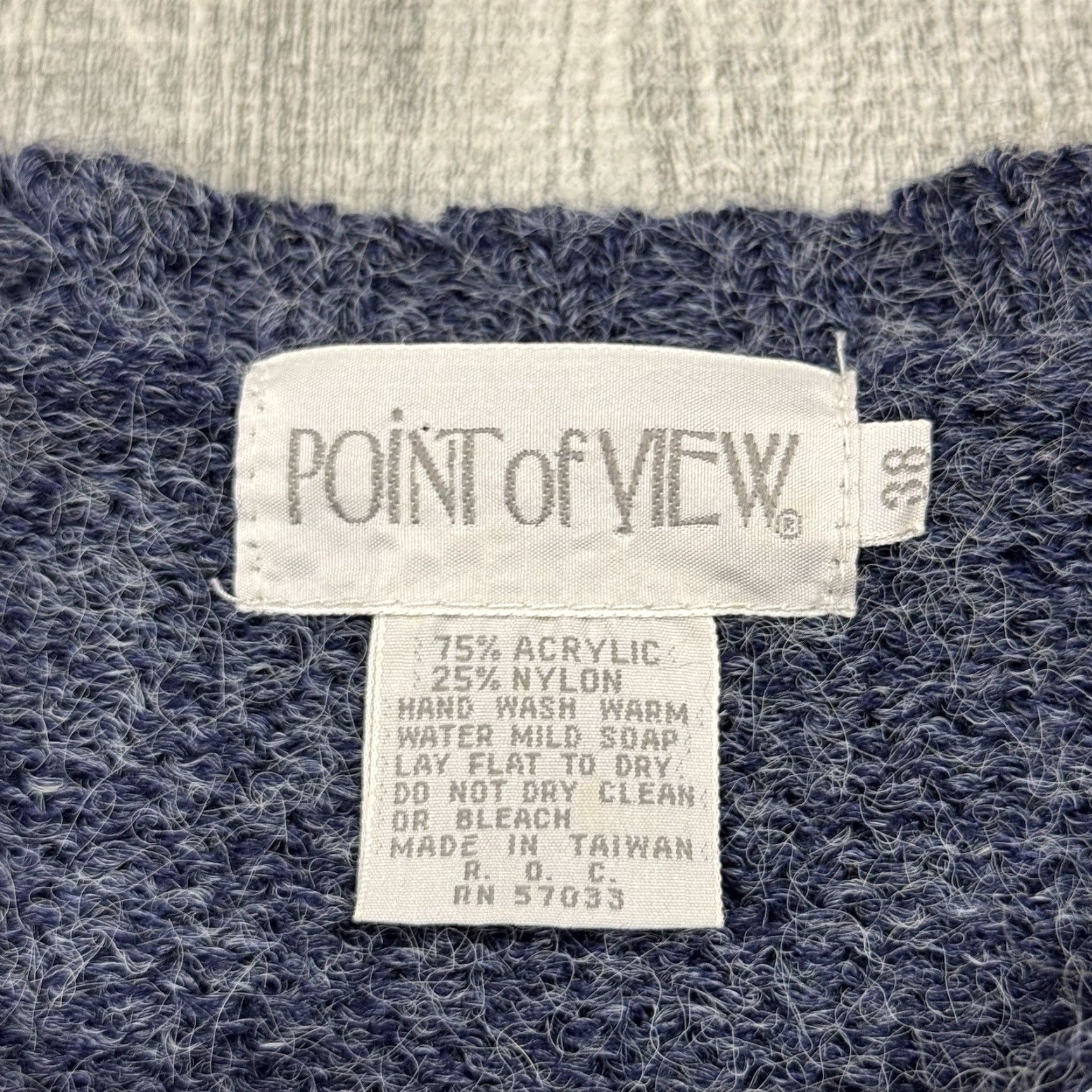 Nordstrom VINTAGE NORDSTROM POINT OF VIEW 80s WINTER MOTIF SKI SKATE KNIT PULLOVER CREW SWEATER GREEN WOMENS S/M Size S / US 4 / IT 40 - 3 Thumbnail