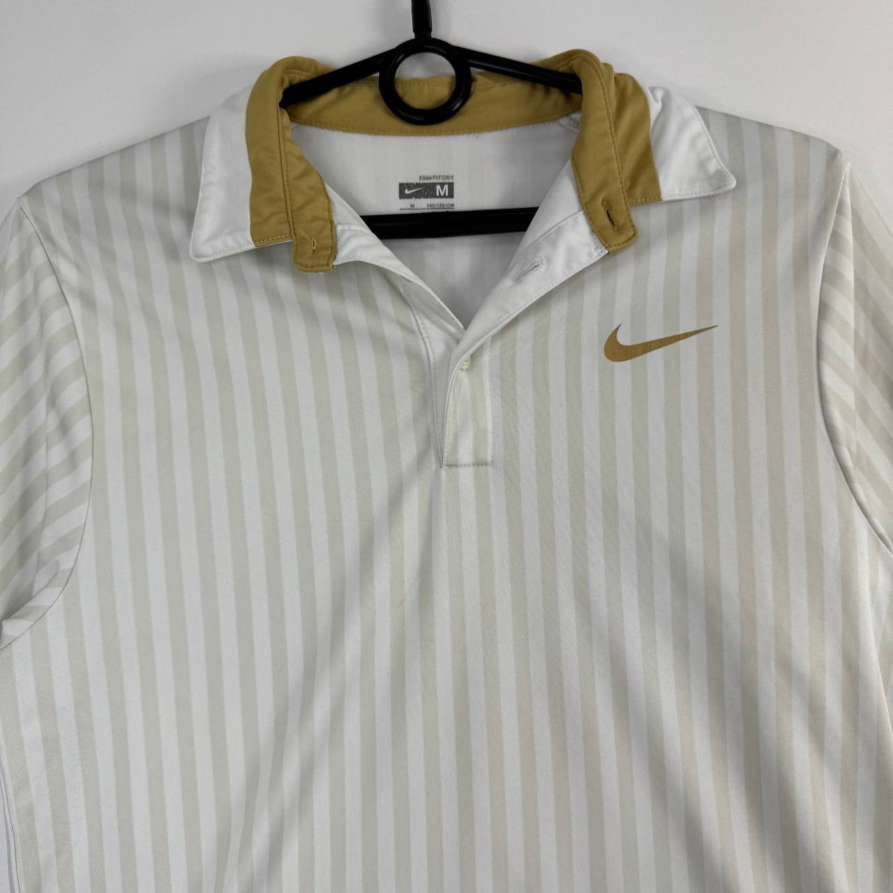 Nike Nike Dri-Fit Polo Shirt White Gold Boys Size M 10-12Y Size US XS / EU 42 / 0 - 2 Thumbnail