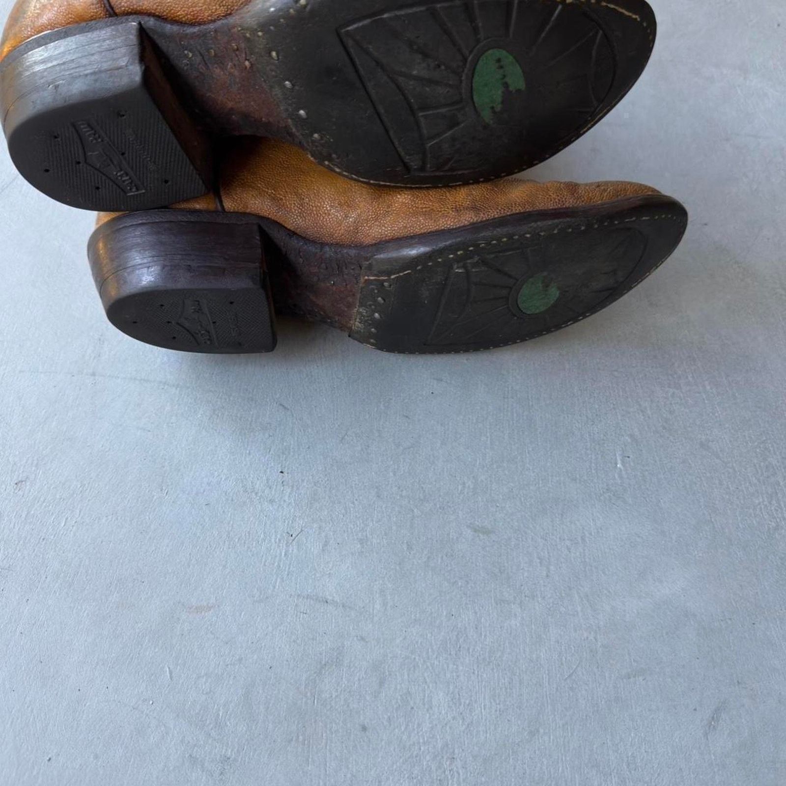 Tony Lama Vintage Tony Lama Cowboy Boots Roper Rodeo Western Size US 9.5 / EU 42-43 - 8 Thumbnail