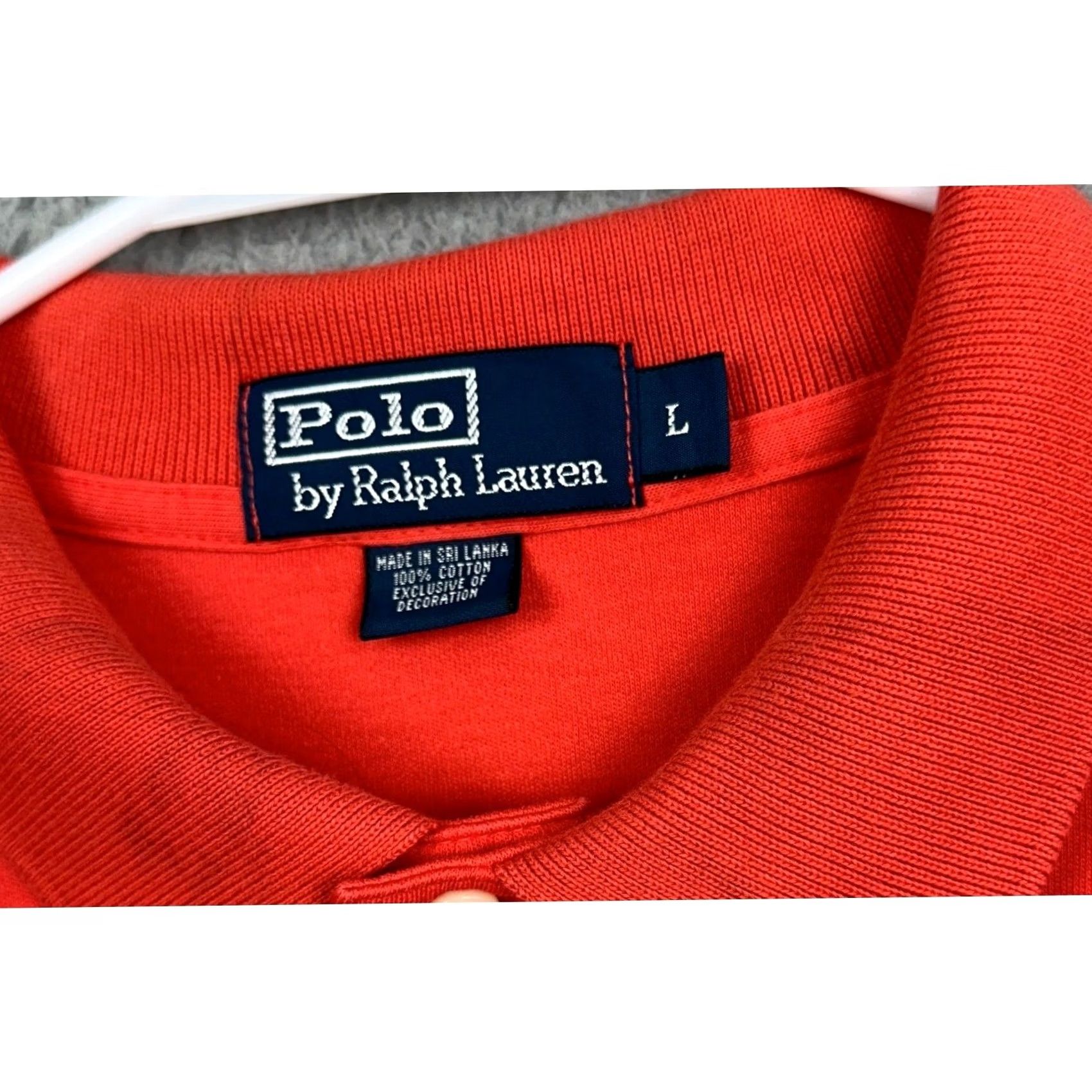 Polo Ralph Lauren Polo Ralph Lauren Polo Shirt Mens L Red Casual Polo Short Sleeve Embroidered Logo Green Pony Vintage No Size US L / EU 52-54 / 3 - 6 Thumbnail
