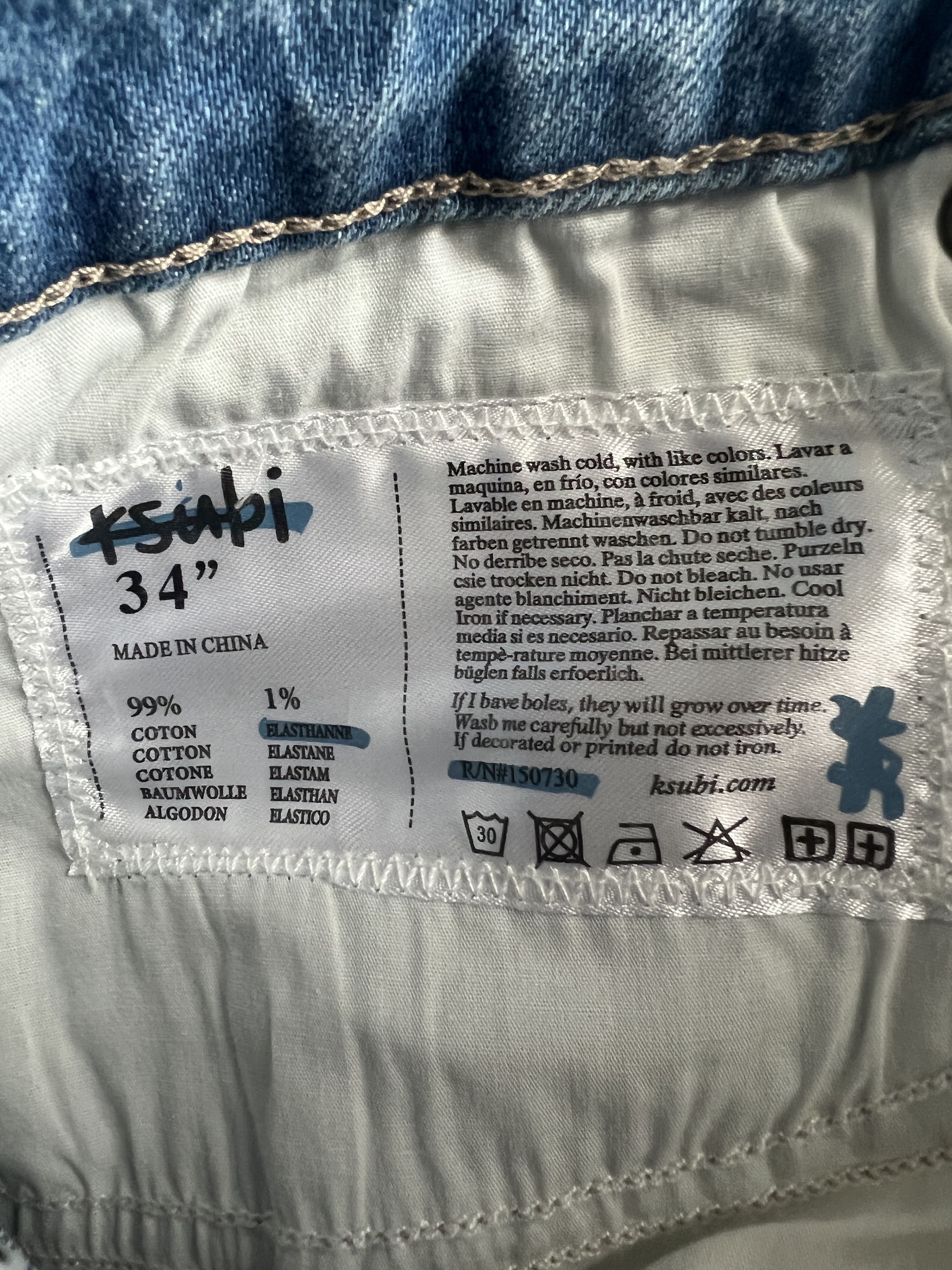 Ksubi Ksubi " Chitch Washed Out Royalty " Ripped Jeans Size US 34 / EU 50 - 7 Thumbnail